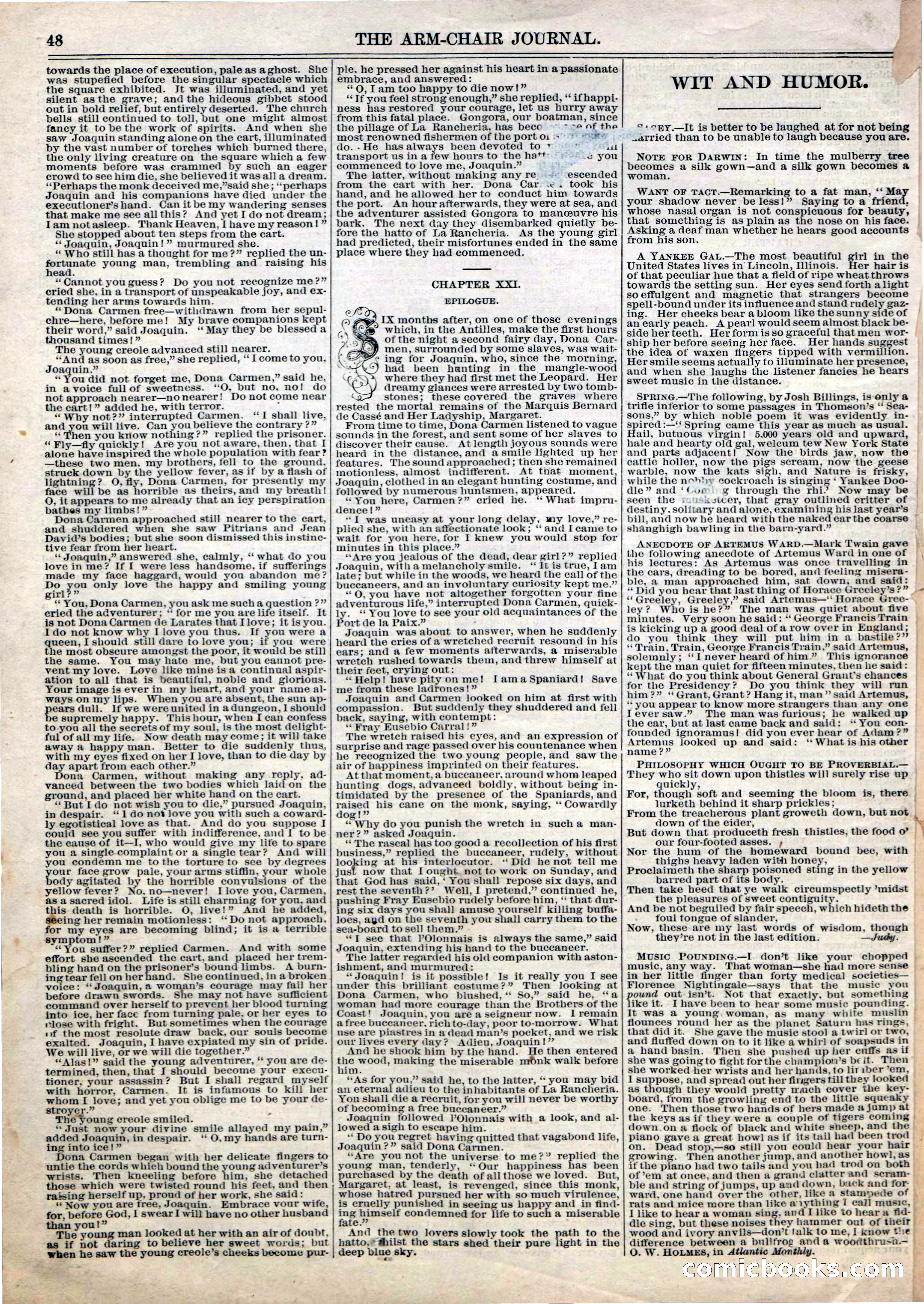 The Arm Chair Library, No. 2 — page 50 of 52