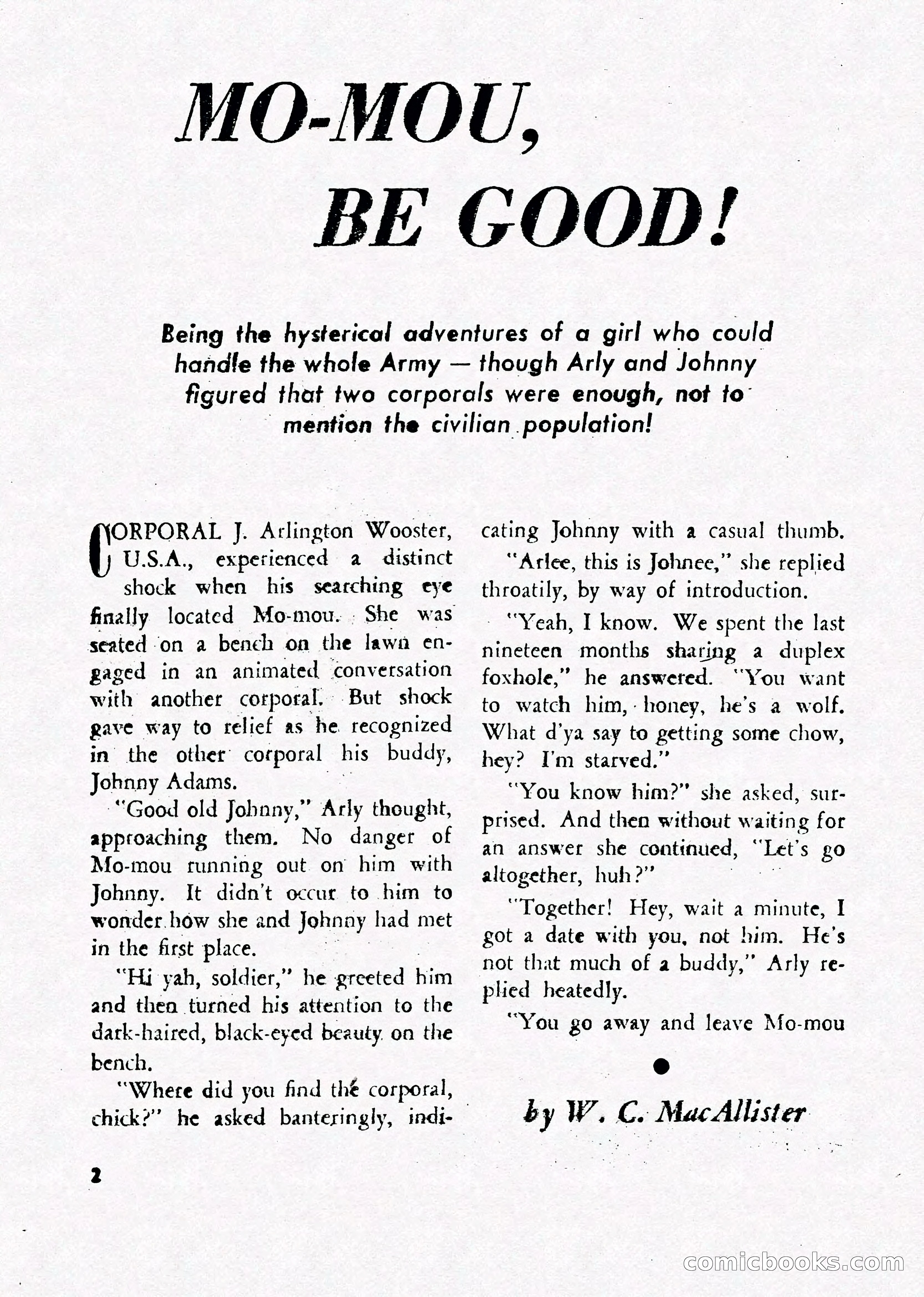 Army Romances, Spring 1946 — page 4 of 84