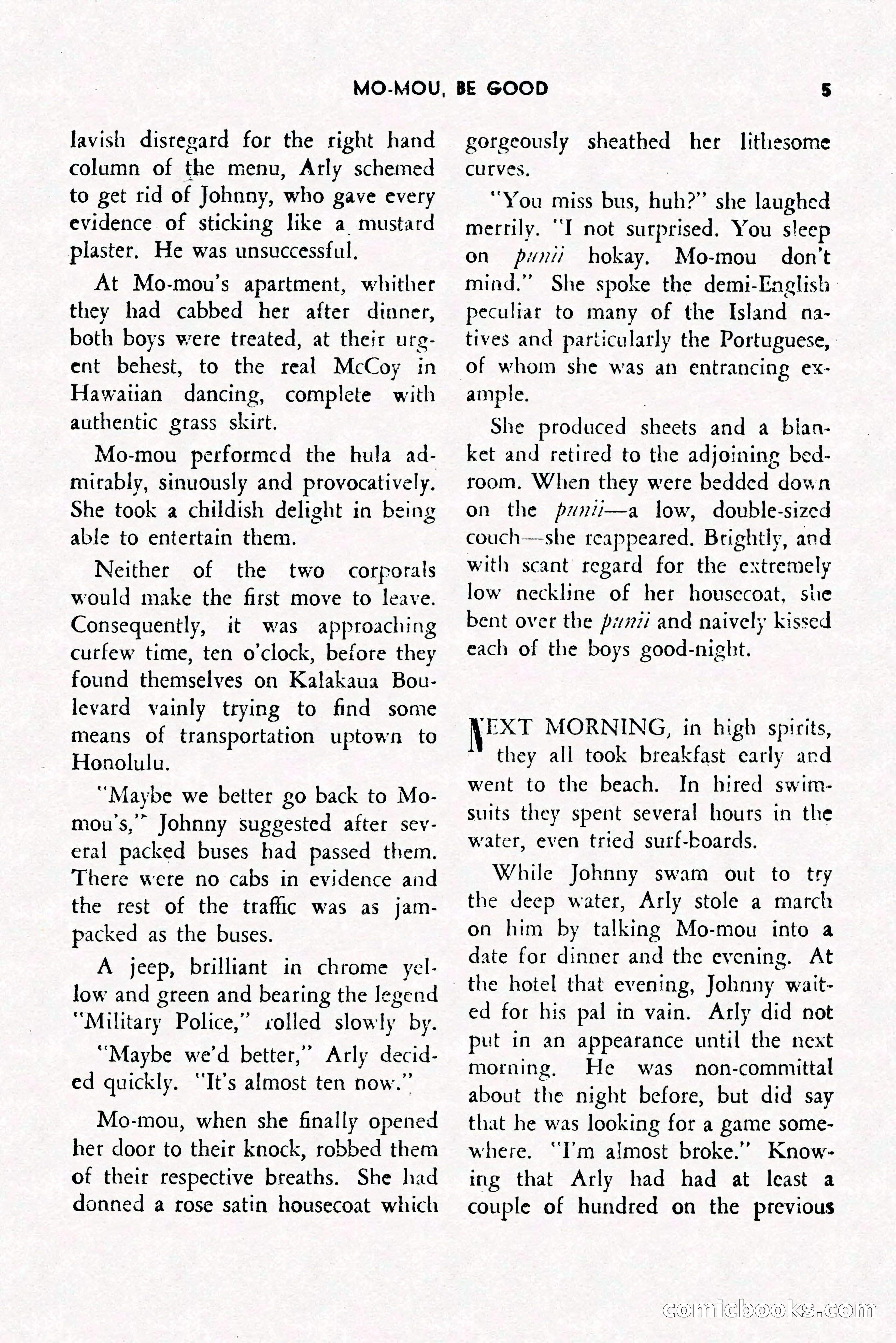 Army Romances, Spring 1946 — page 7 of 84