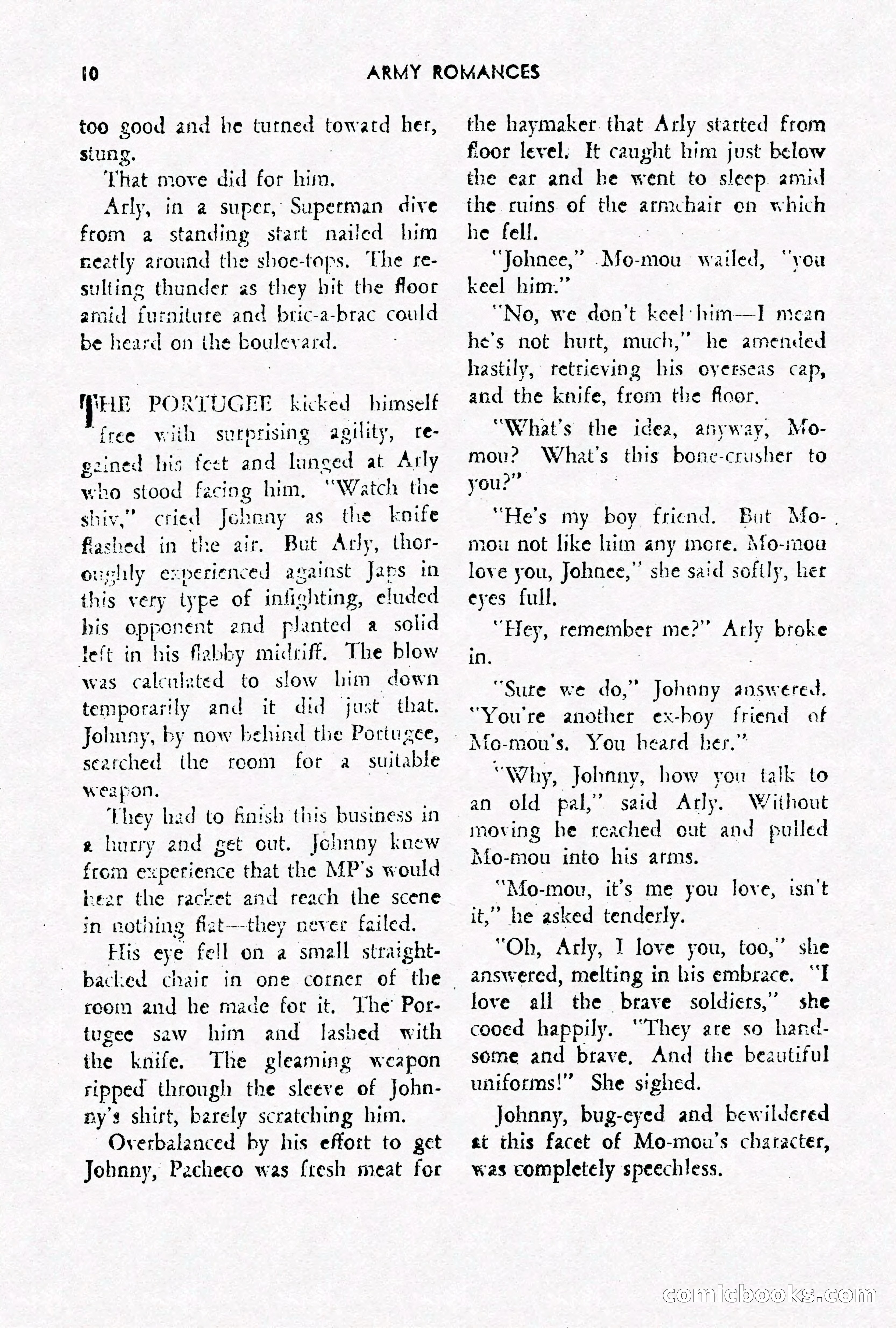 Army Romances, Spring 1946 — page 12 of 84