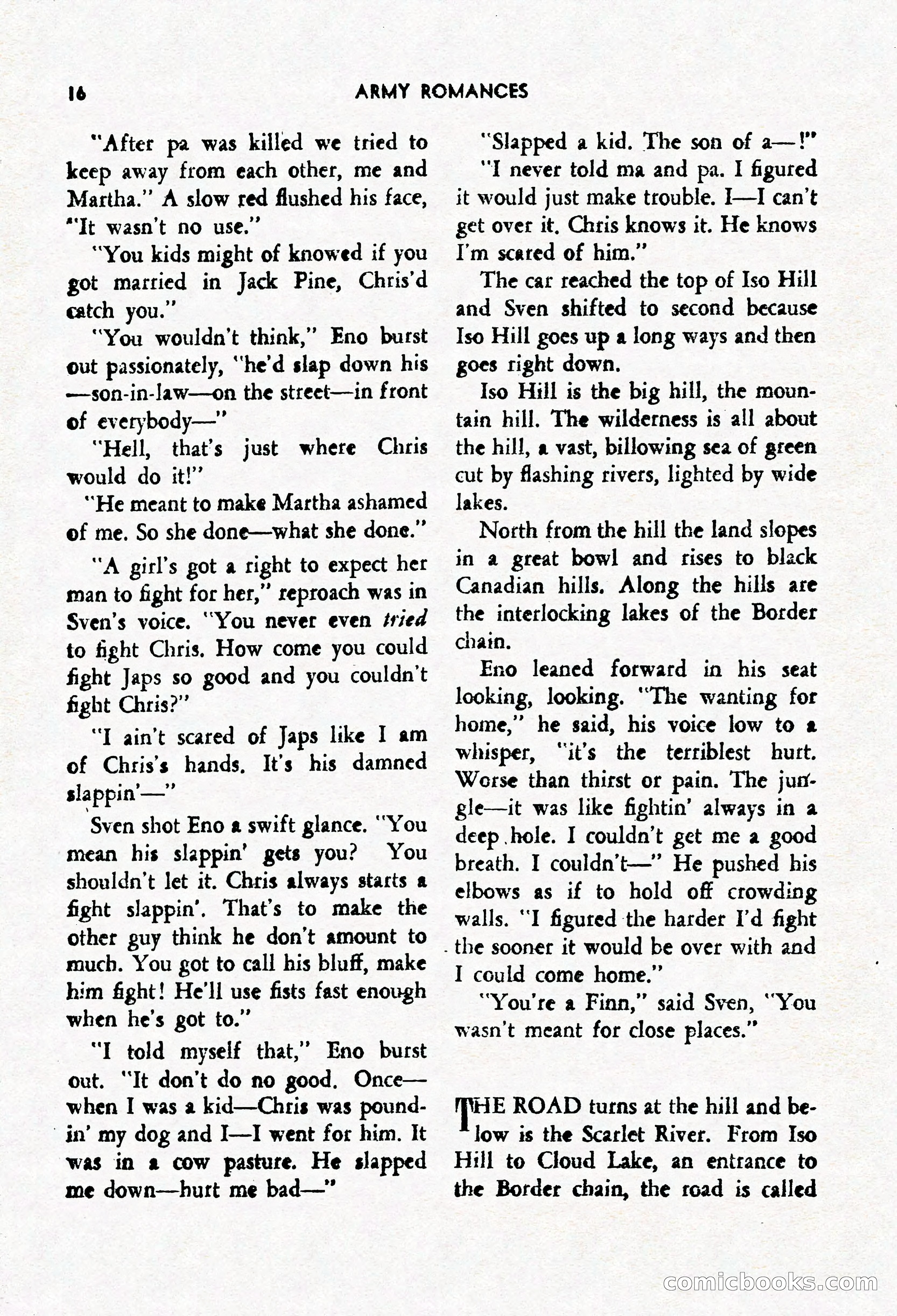 Army Romances, Spring 1946 — page 18 of 84