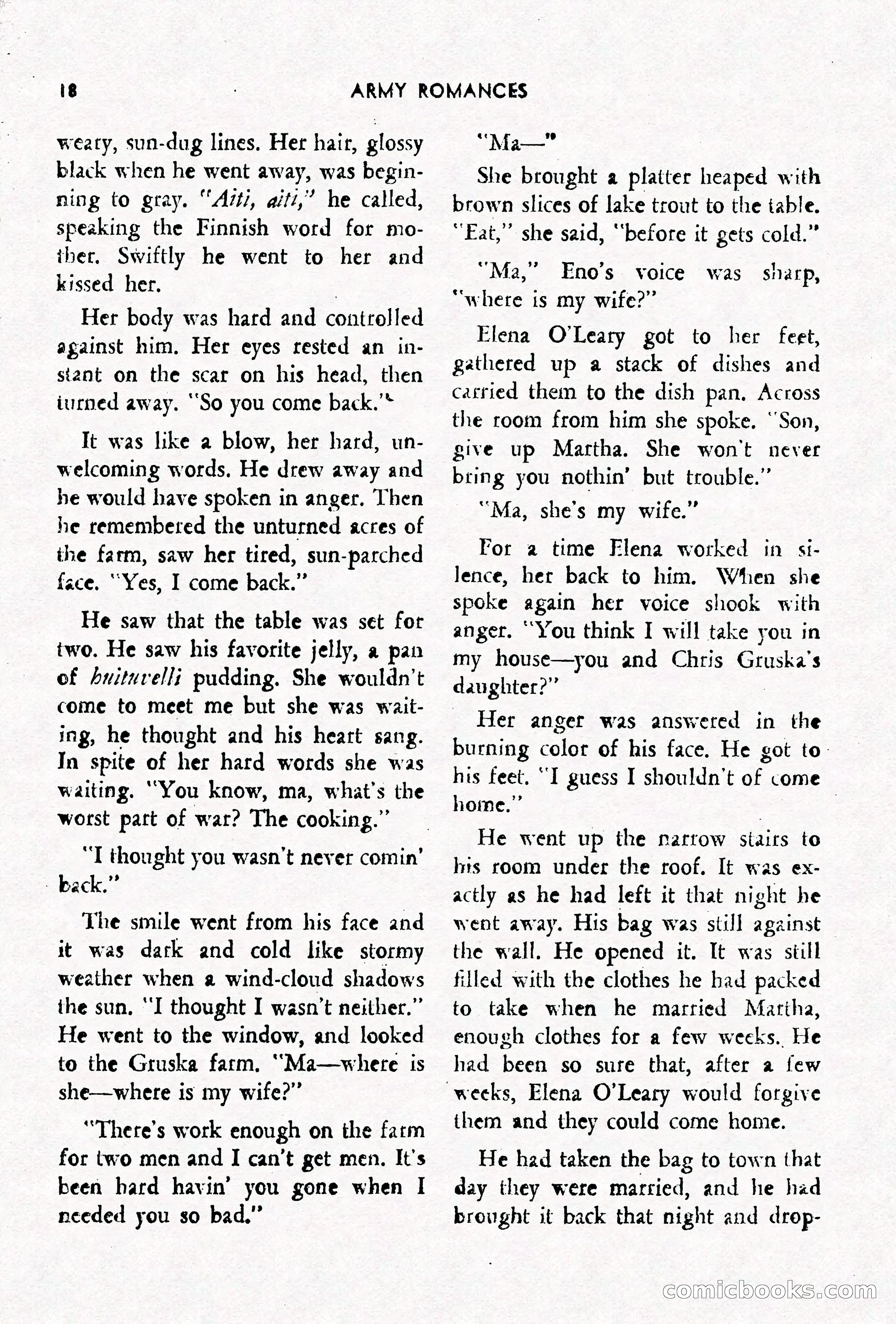 Army Romances, Spring 1946 — page 20 of 84
