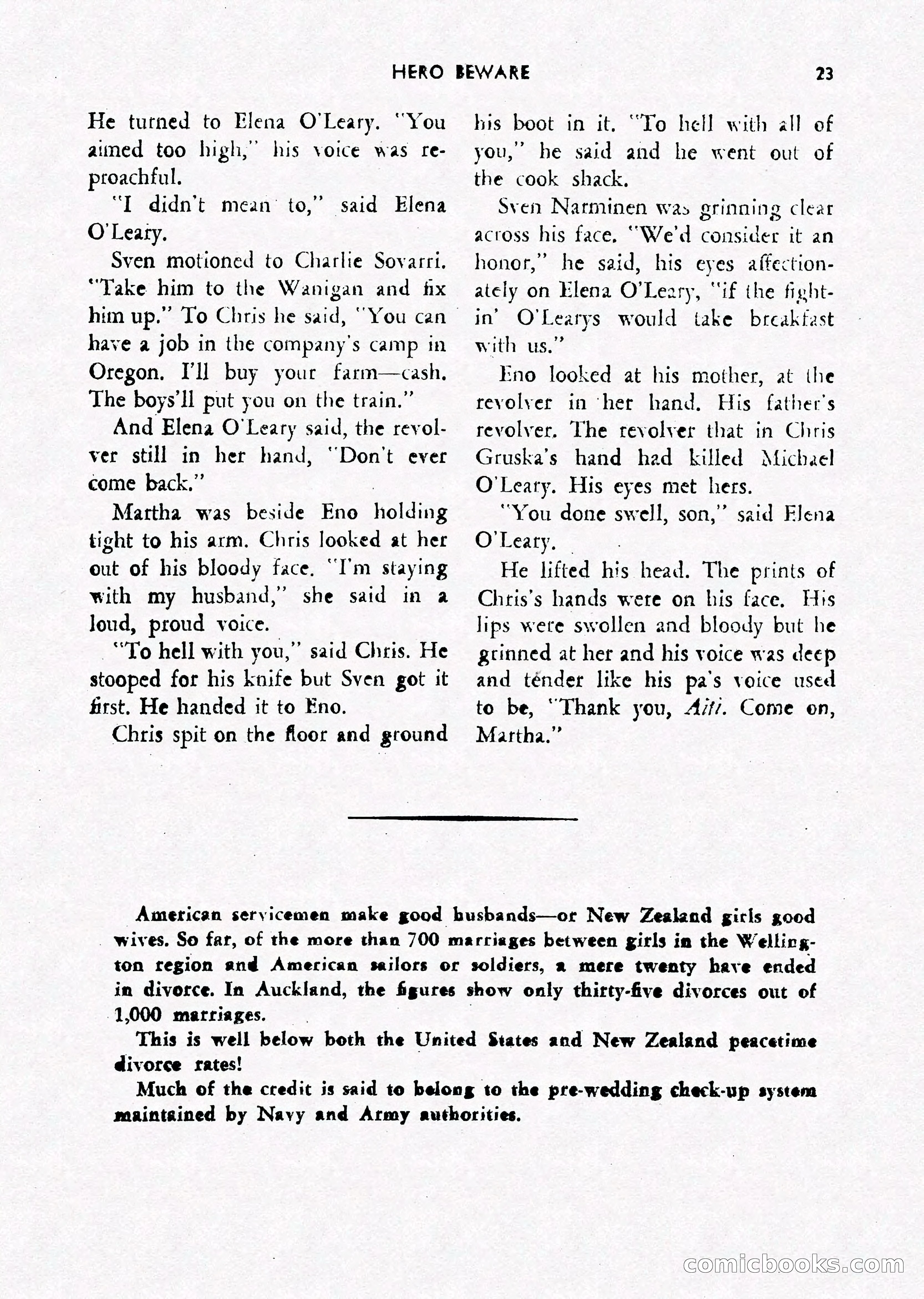 Army Romances, Spring 1946 — page 25 of 84