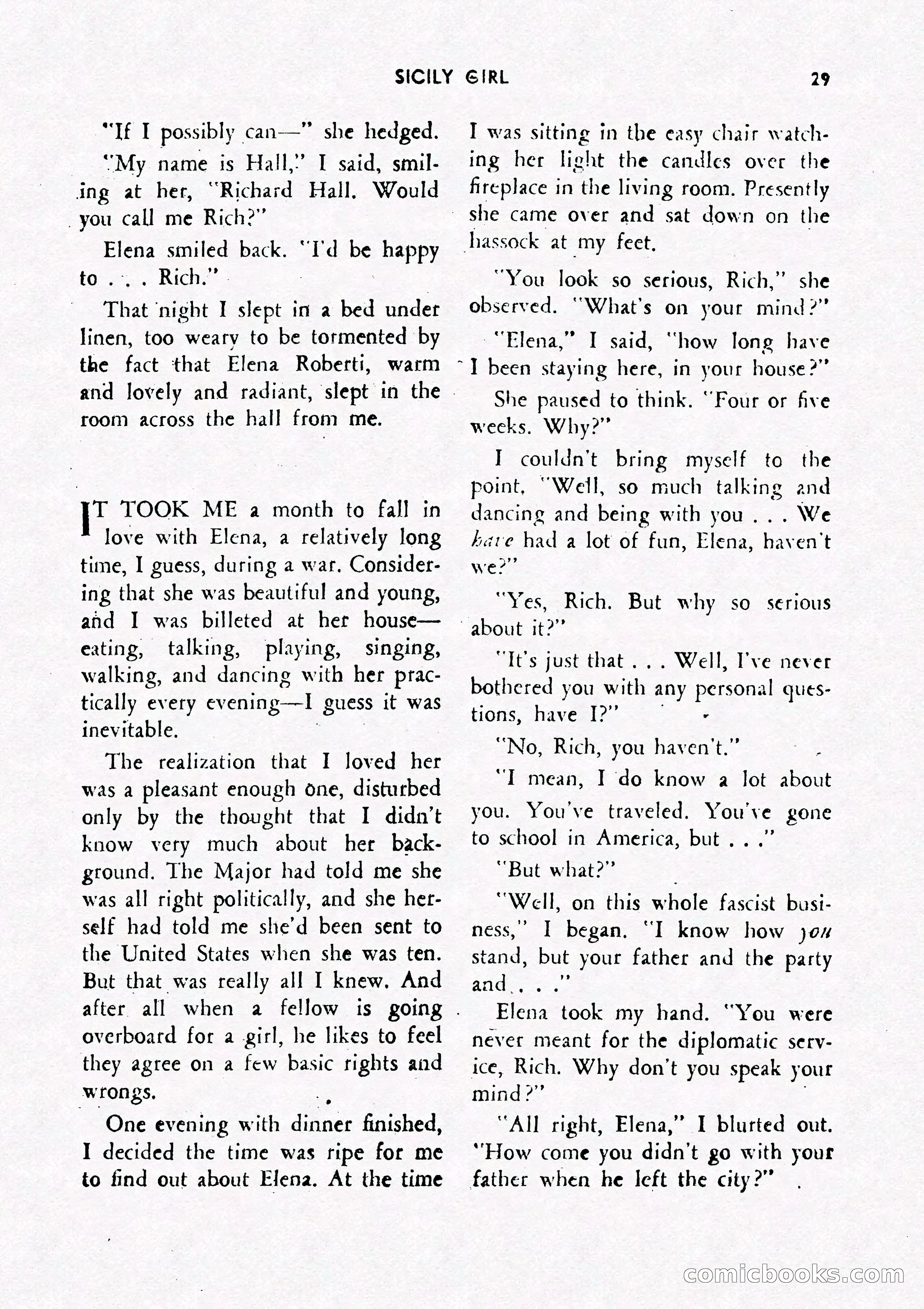 Army Romances, Spring 1946 — page 31 of 84