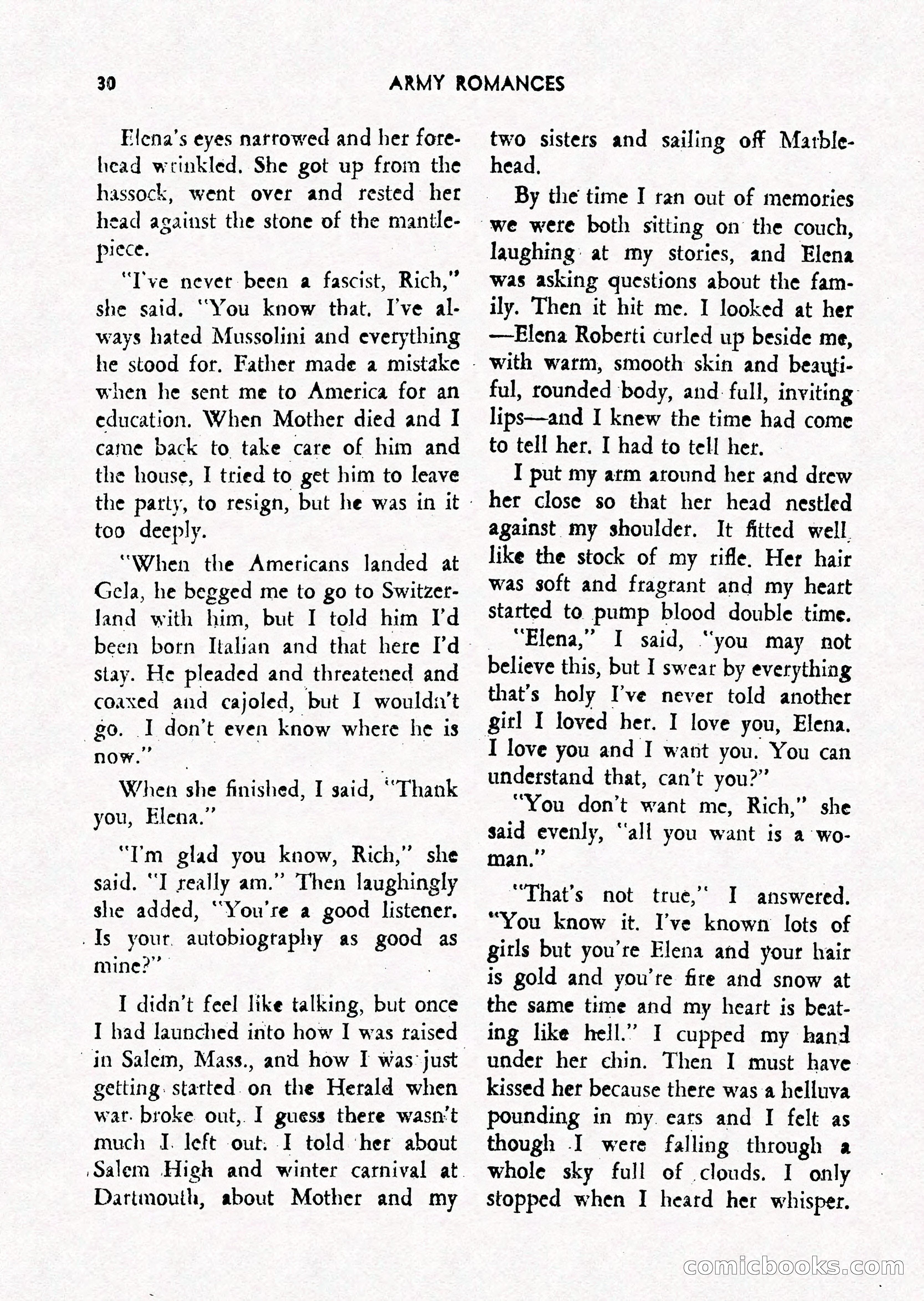 Army Romances, Spring 1946 — page 32 of 84