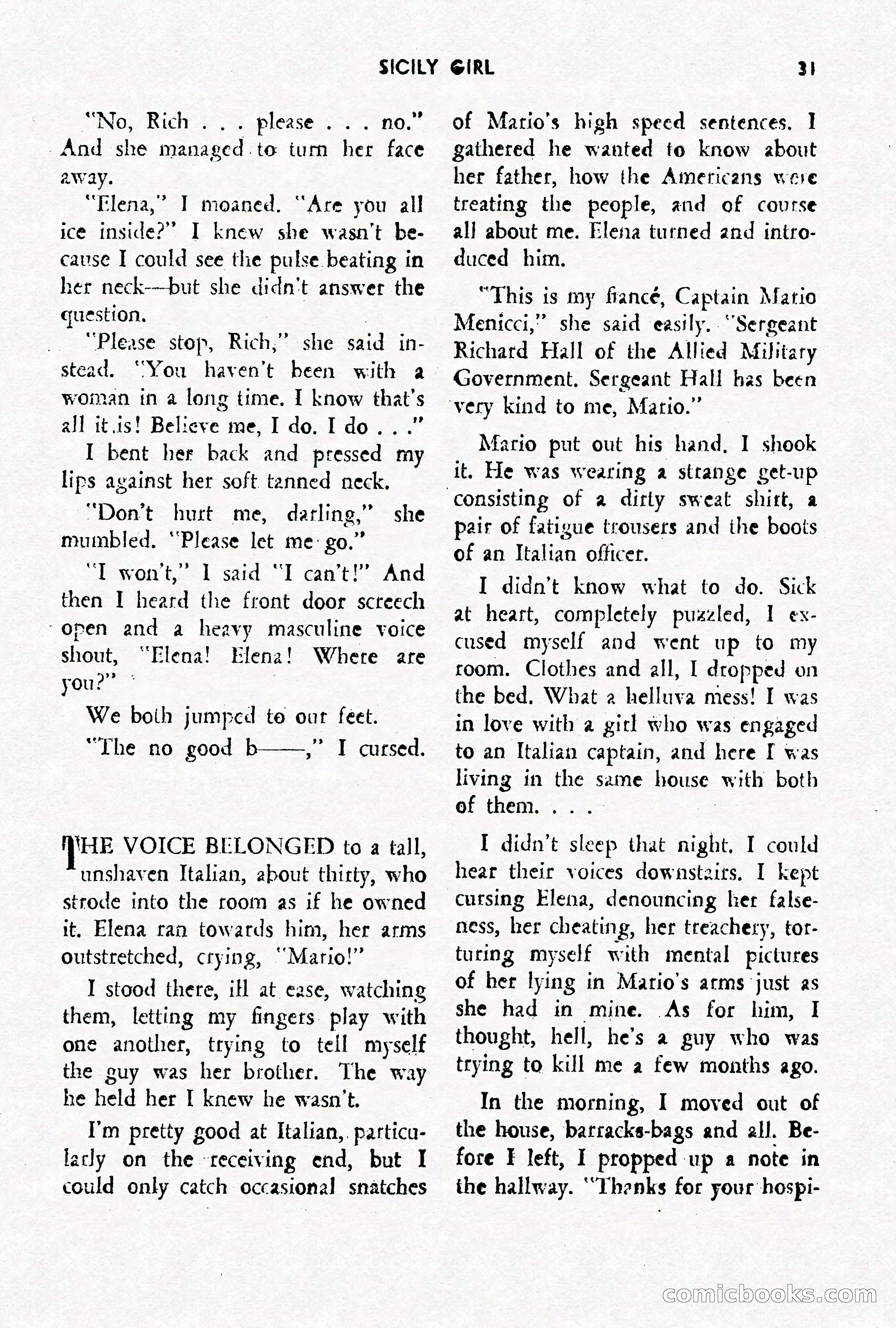 Army Romances, Spring 1946 — page 33 of 84