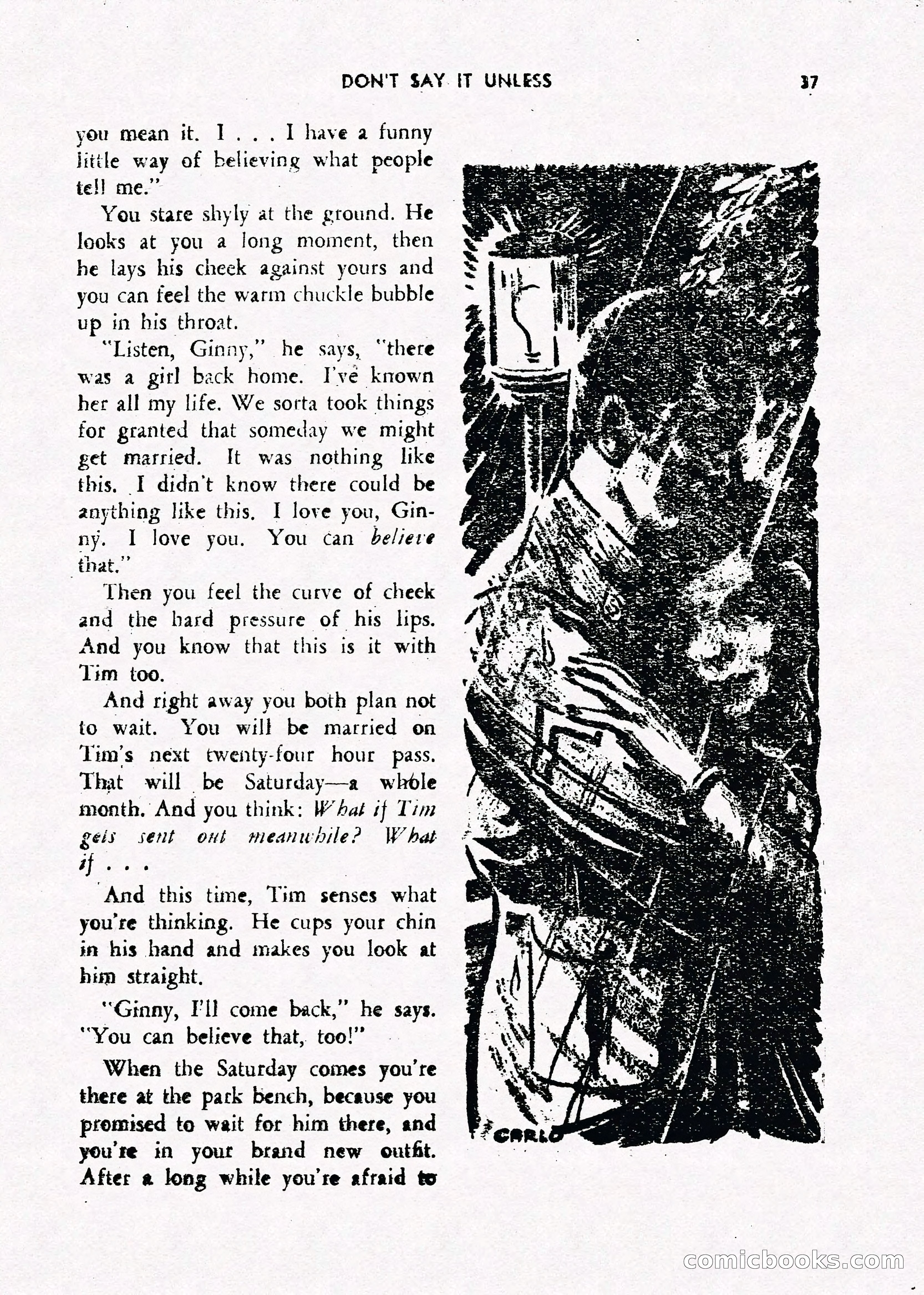 Army Romances, Spring 1946 — page 39 of 84