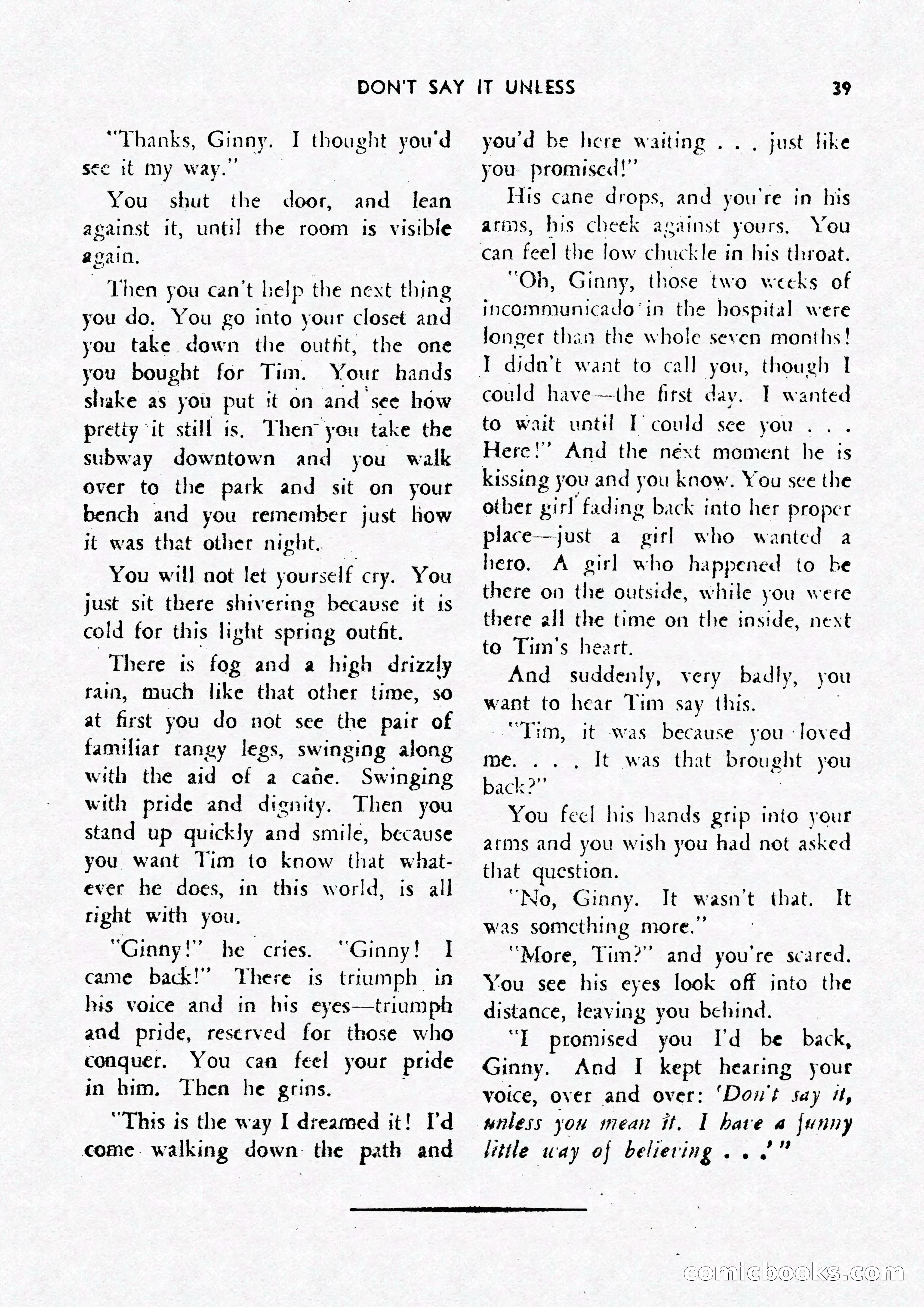 Army Romances, Spring 1946 — page 41 of 84