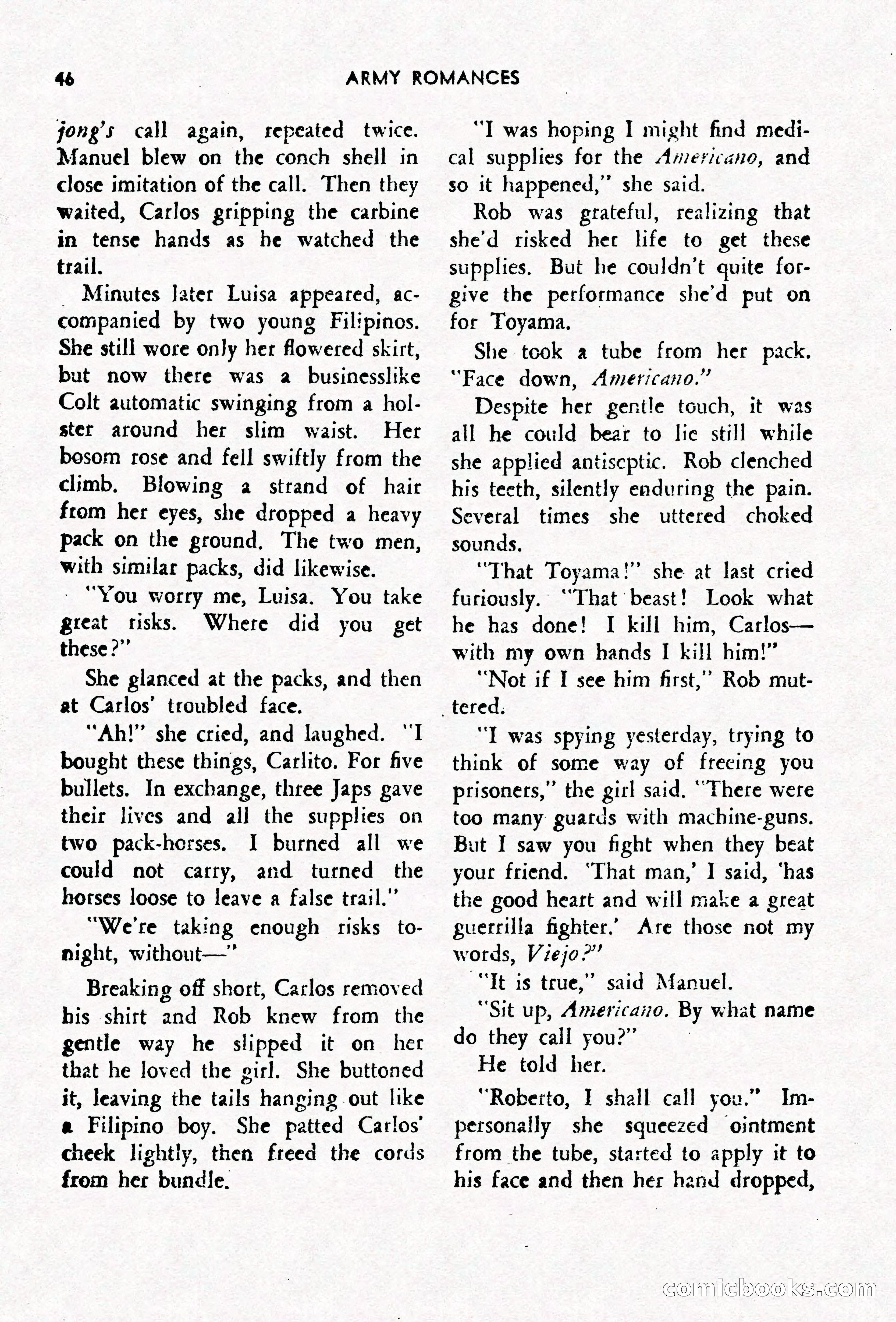 Army Romances, Spring 1946 — page 48 of 84