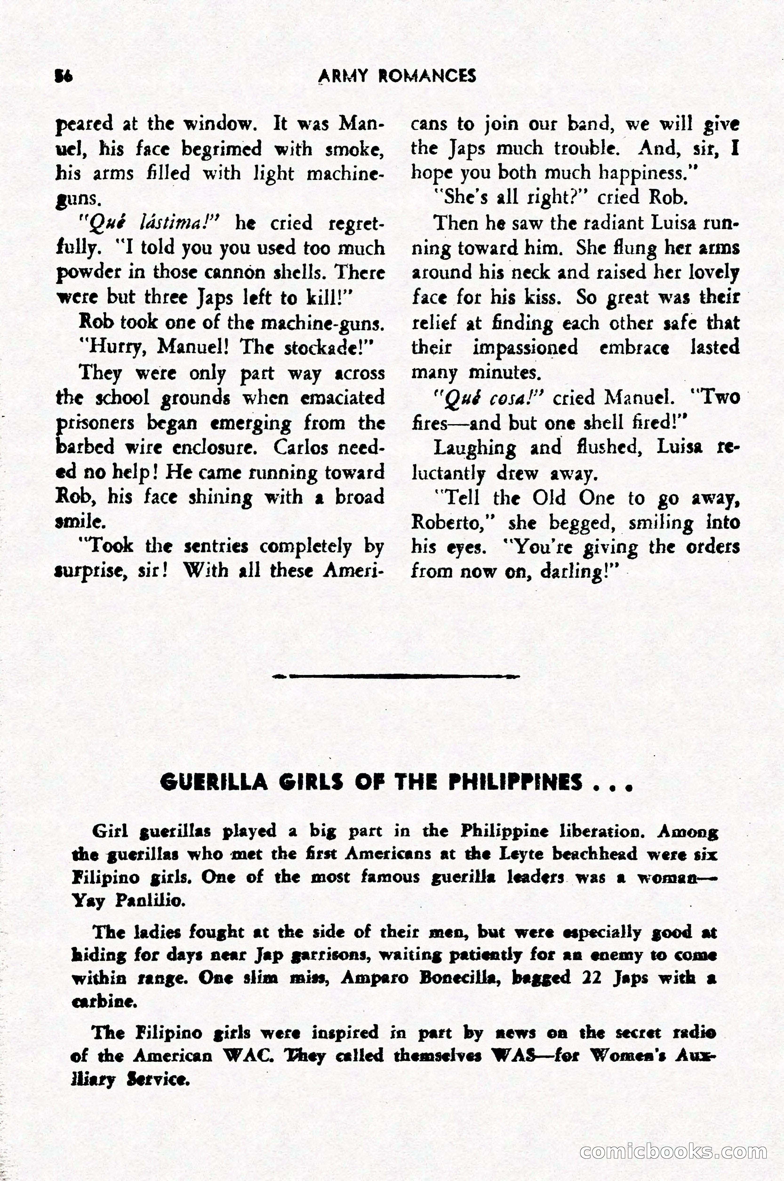 Army Romances, Spring 1946 — page 58 of 84