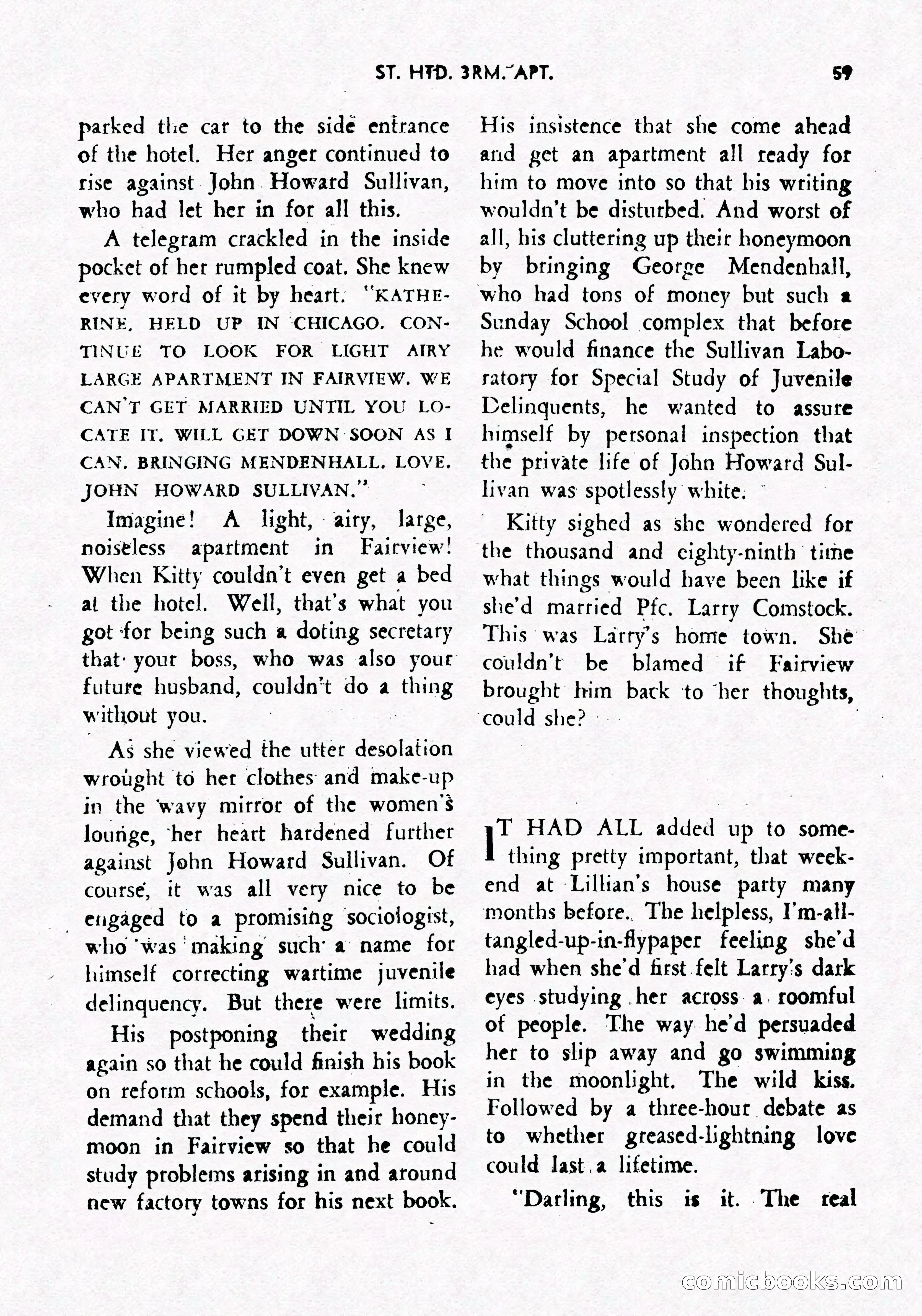 Army Romances, Spring 1946 — page 61 of 84