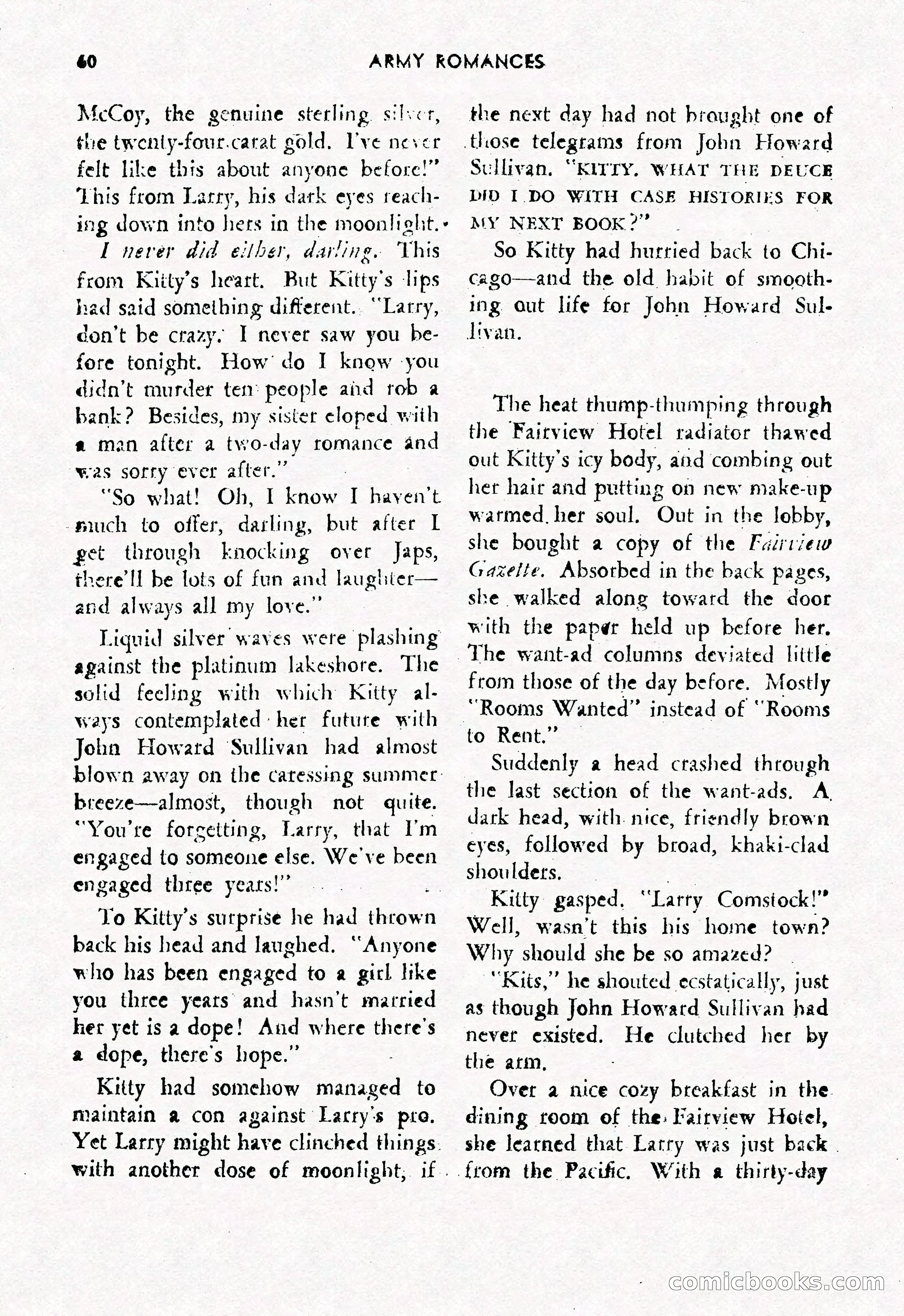 Army Romances, Spring 1946 — page 62 of 84