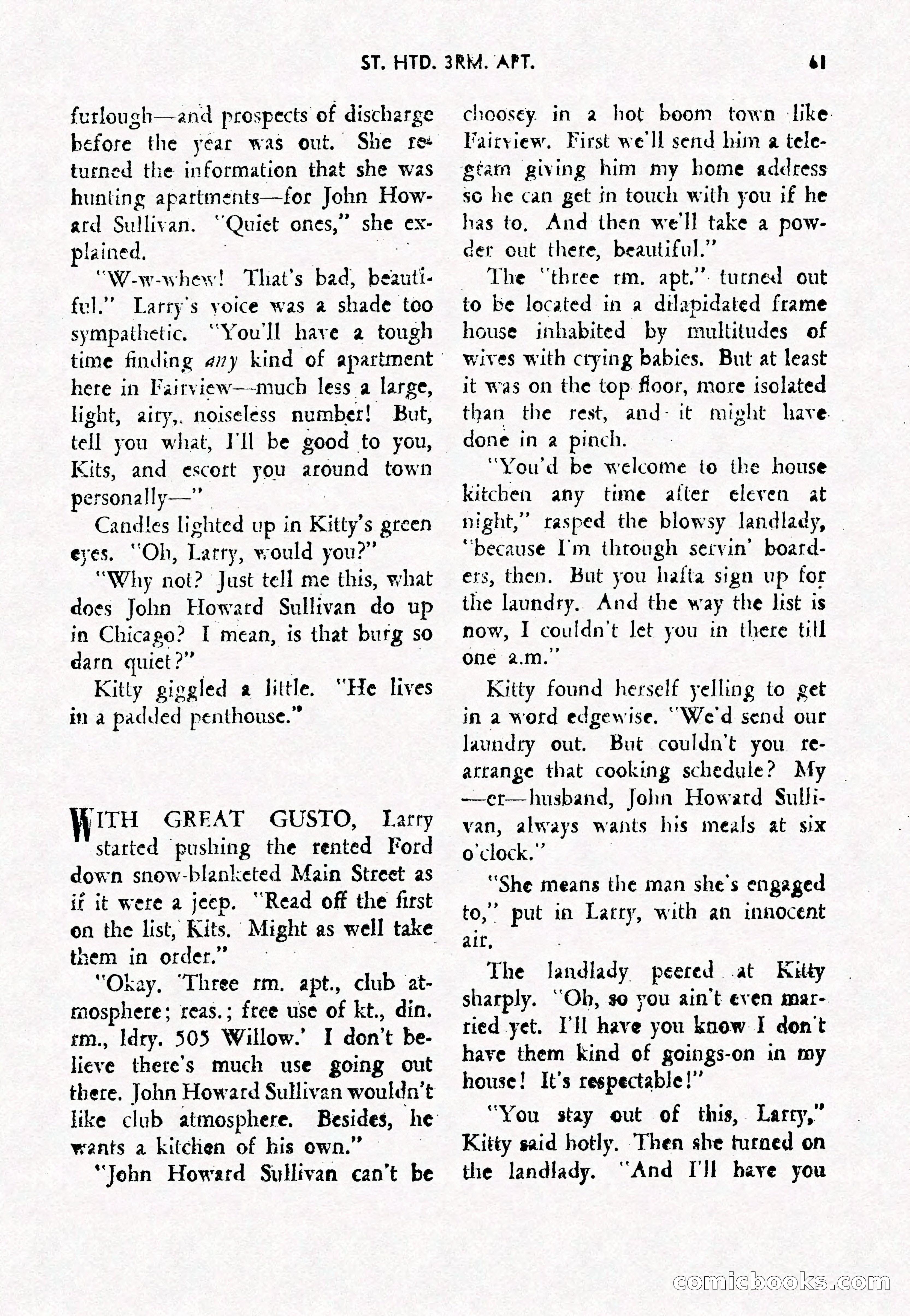 Army Romances, Spring 1946 — page 63 of 84