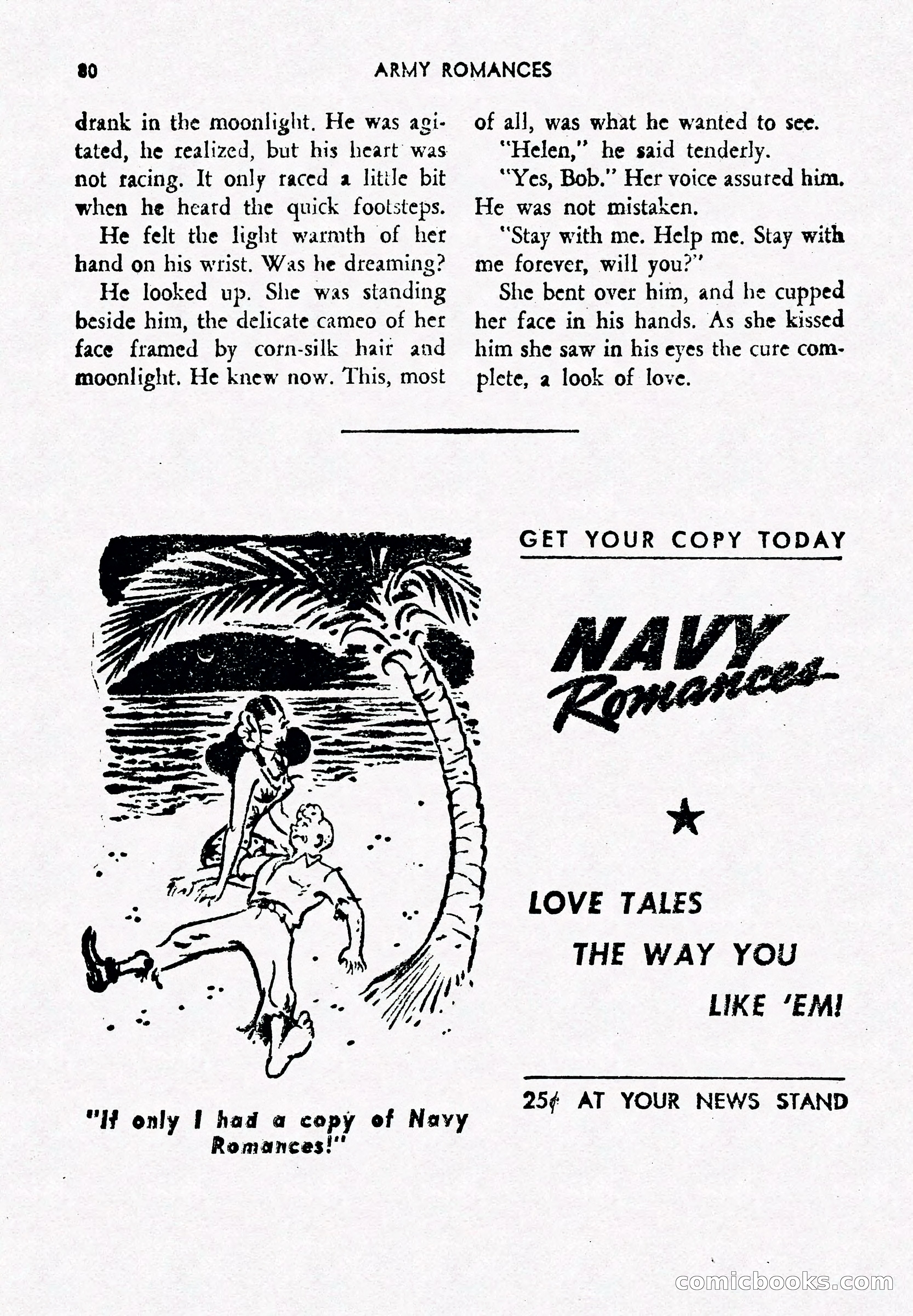 Army Romances, Spring 1946 — page 82 of 84