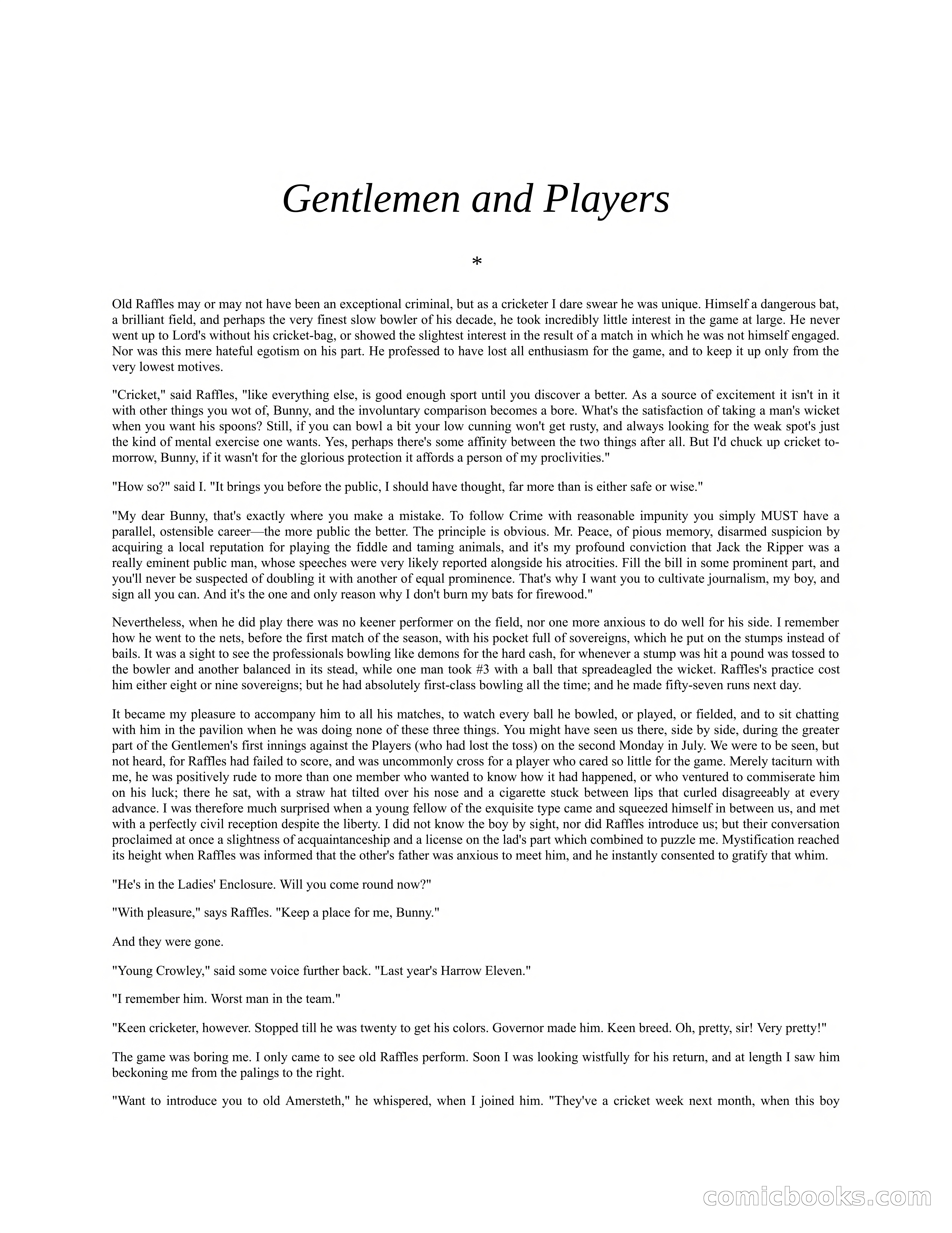 Arthur J. Raffles — page 32 of 290