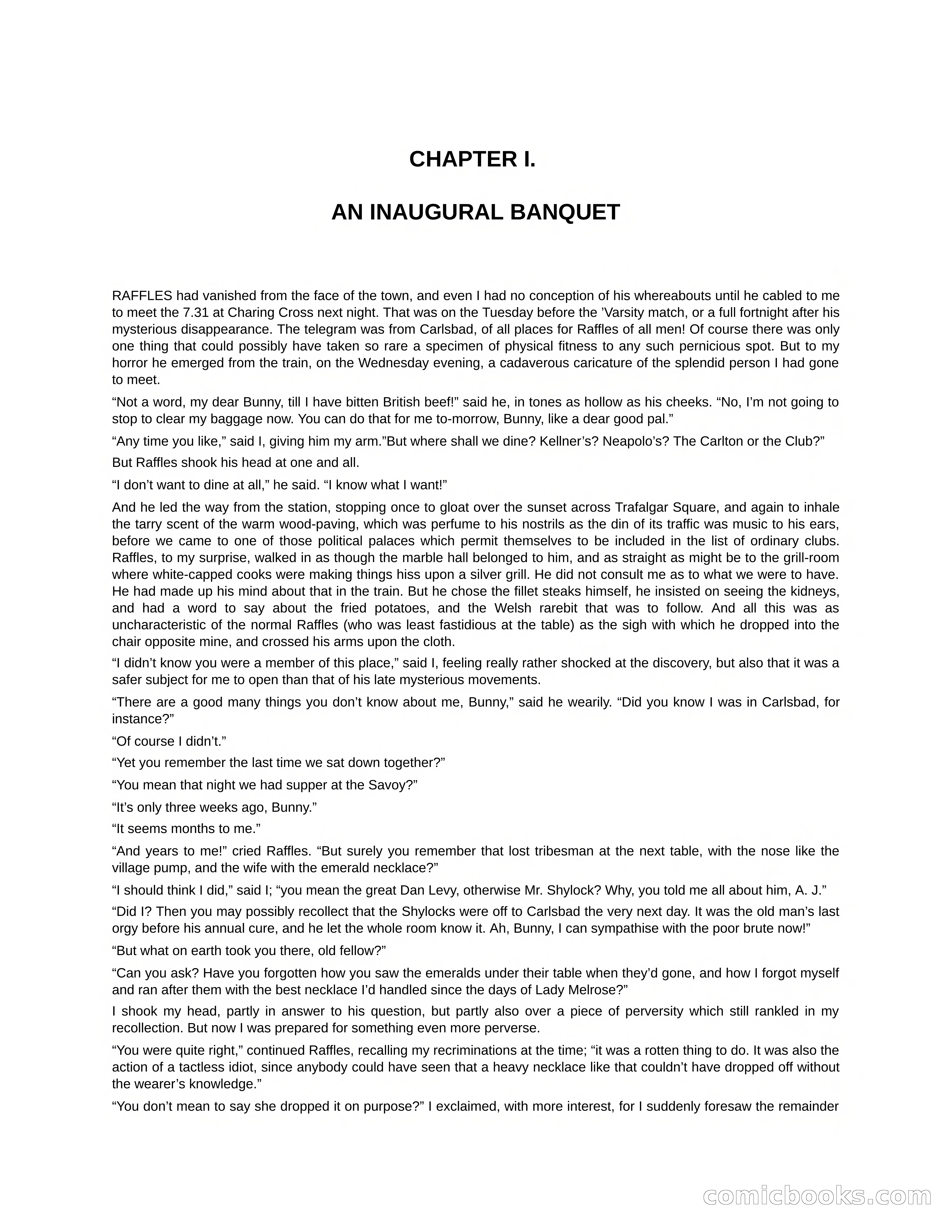 Arthur J. Raffles — page 113 of 290