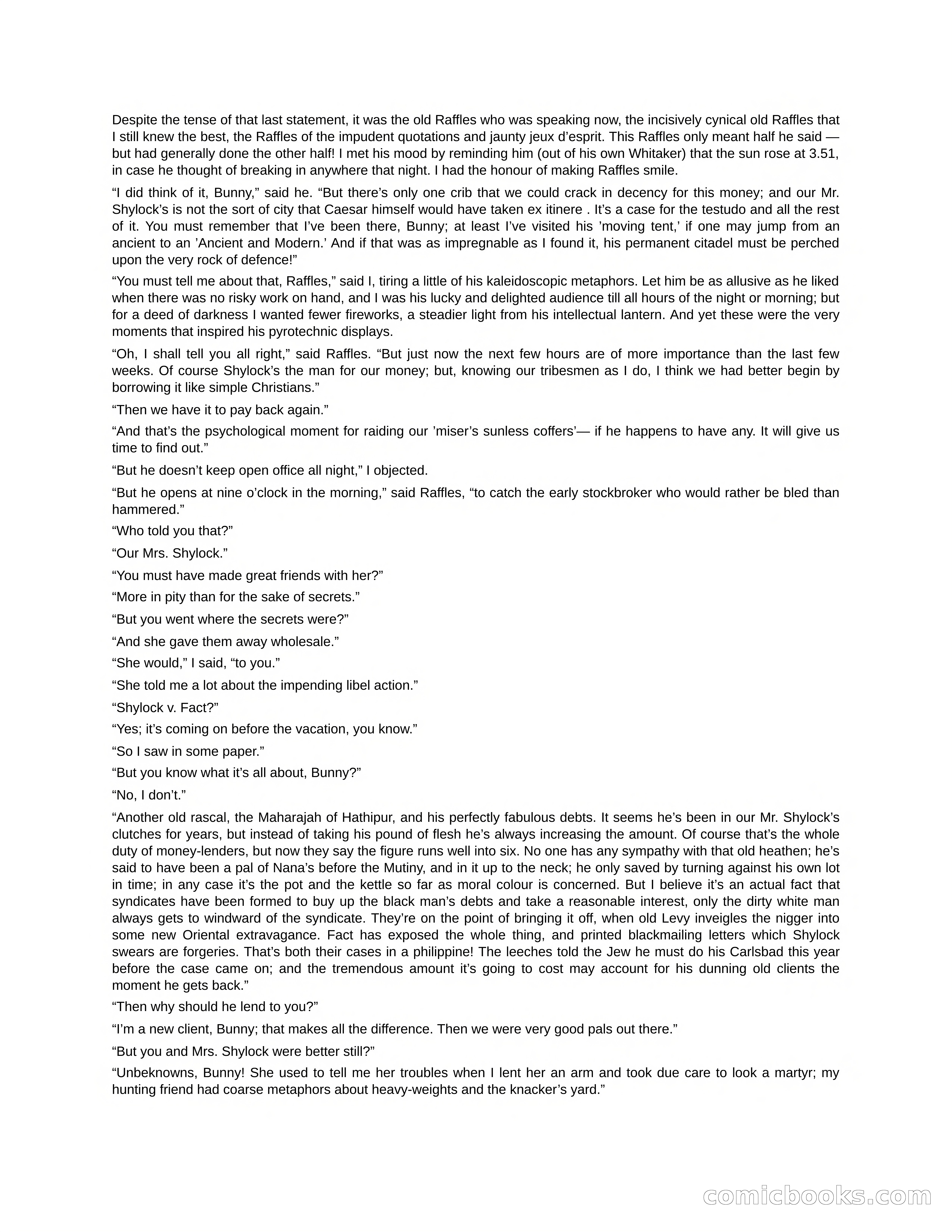 Arthur J. Raffles — page 121 of 290