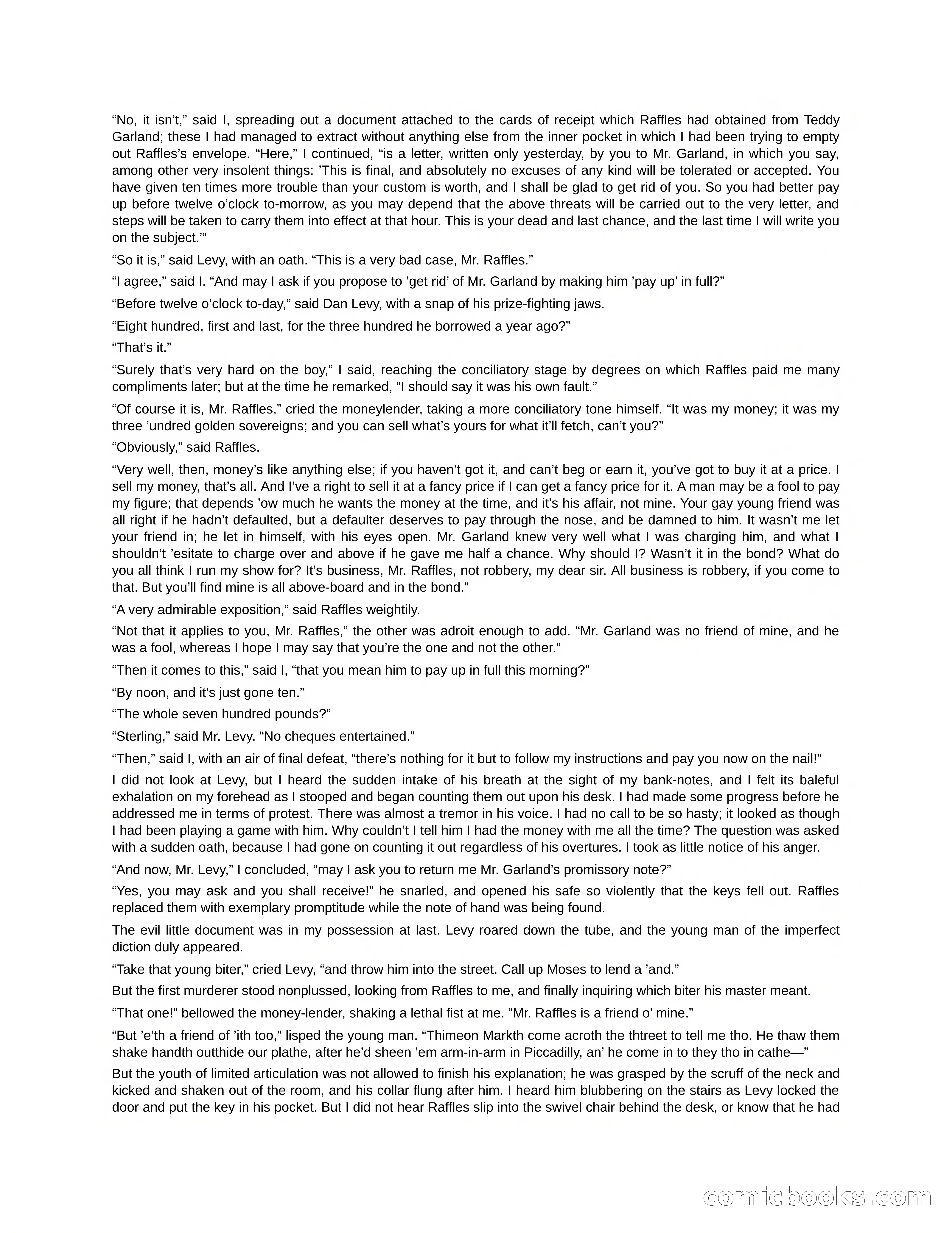 Arthur J. Raffles — page 126 of 290