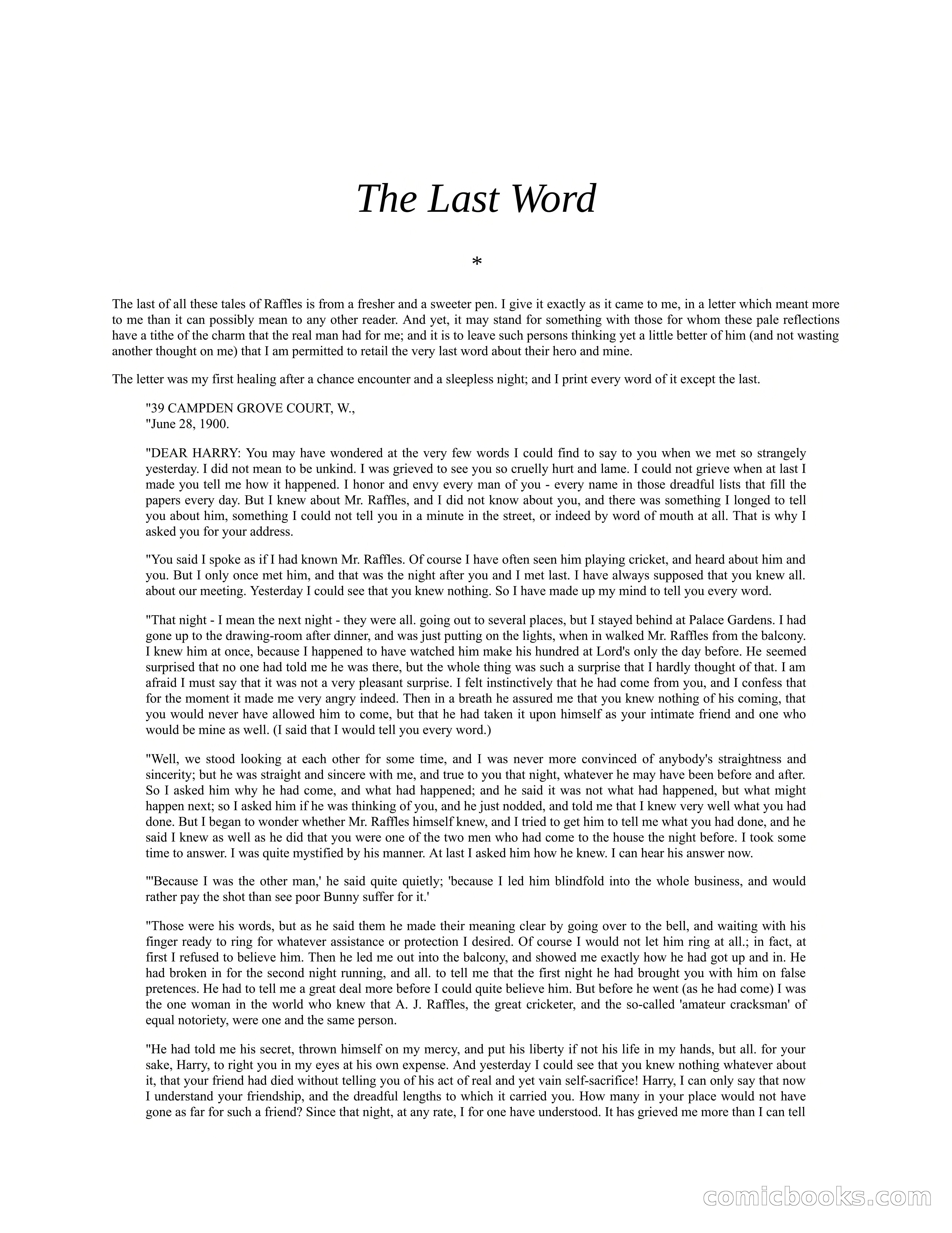 Arthur J. Raffles — page 289 of 290