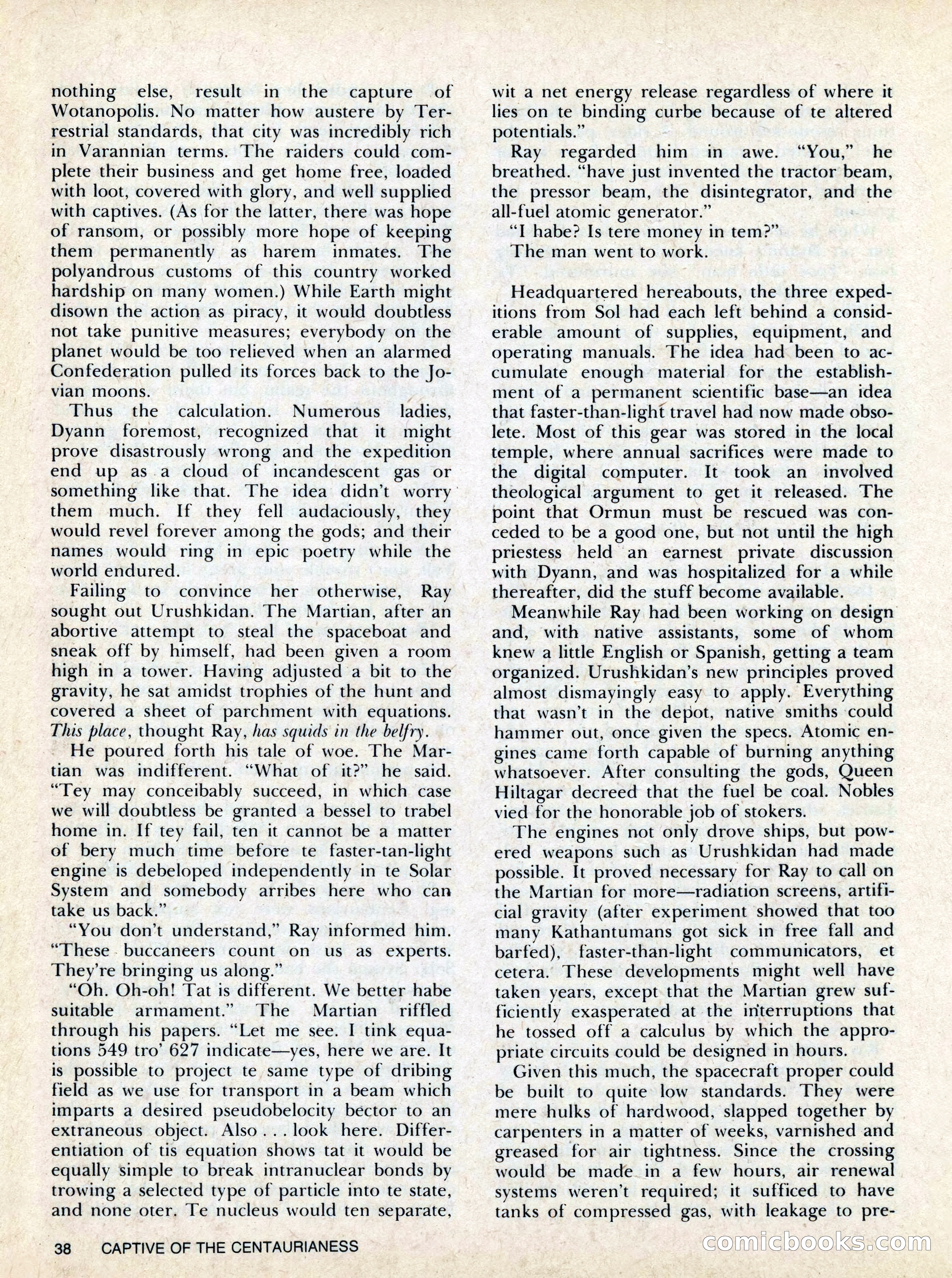 Asimov's SF Adventure Magazine, Fall 1978 — page 38 of 120