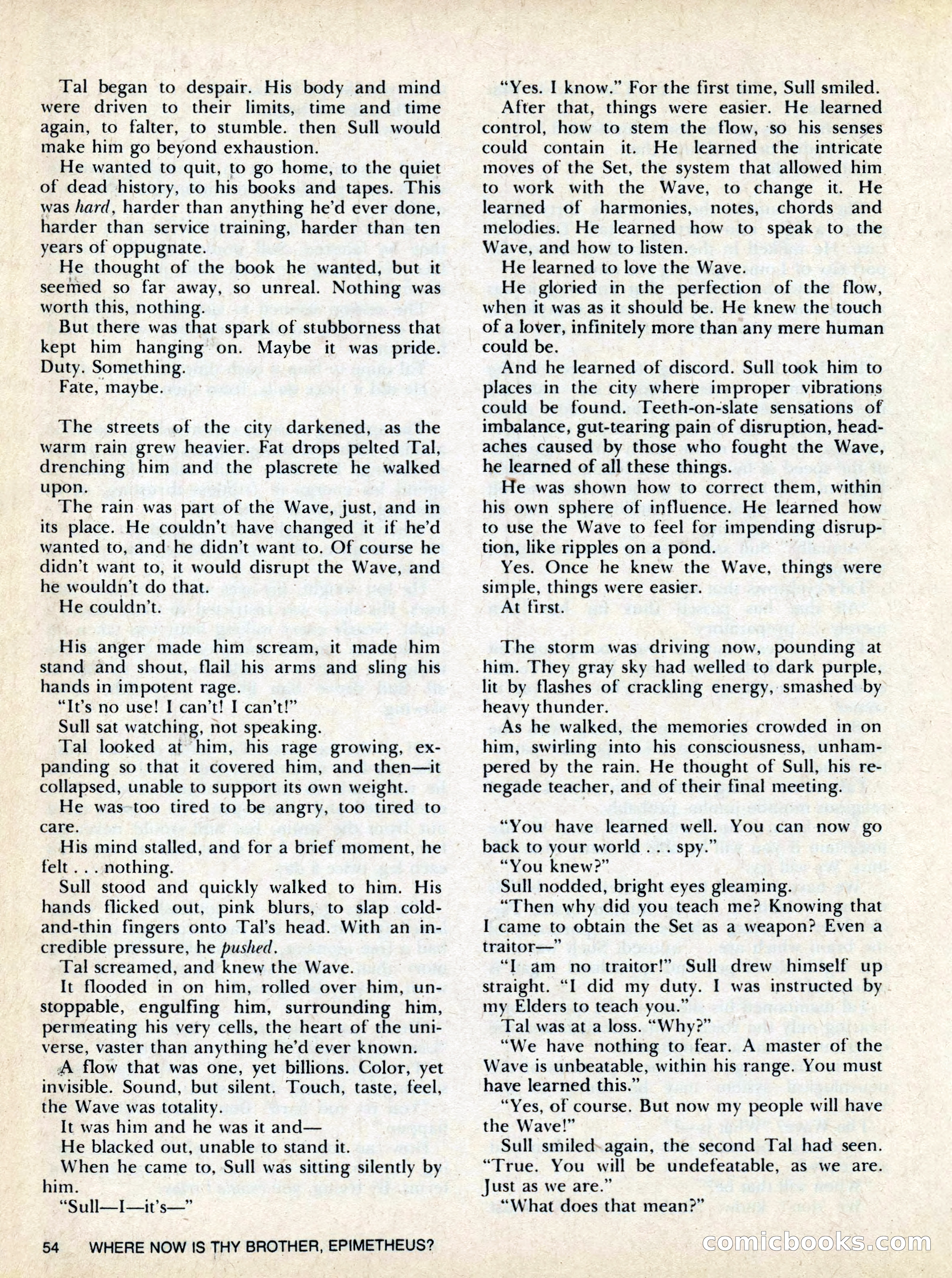 Asimov's SF Adventure Magazine, Fall 1978 — page 54 of 120