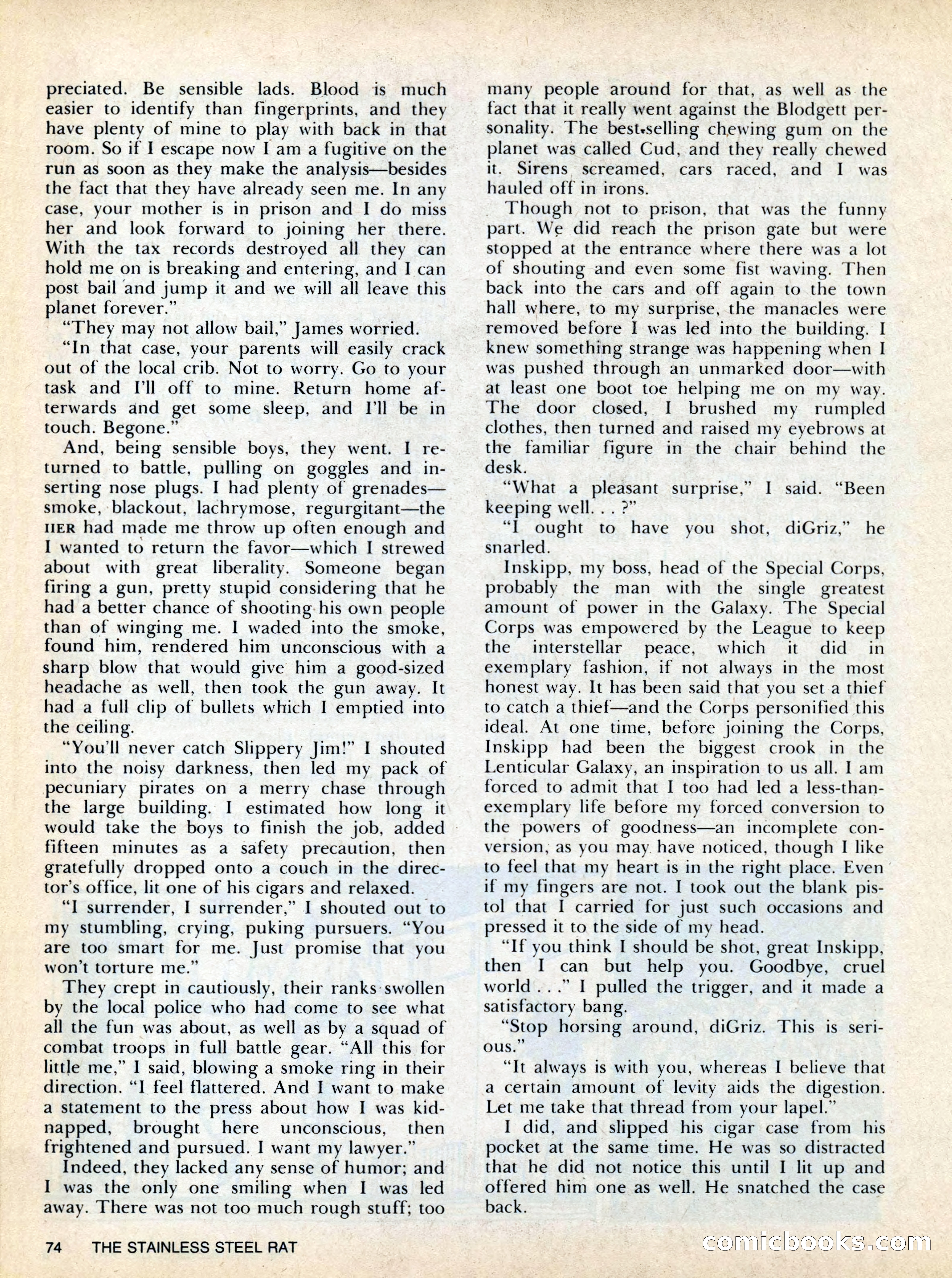 Asimov's SF Adventure Magazine, Fall 1978 — page 74 of 120