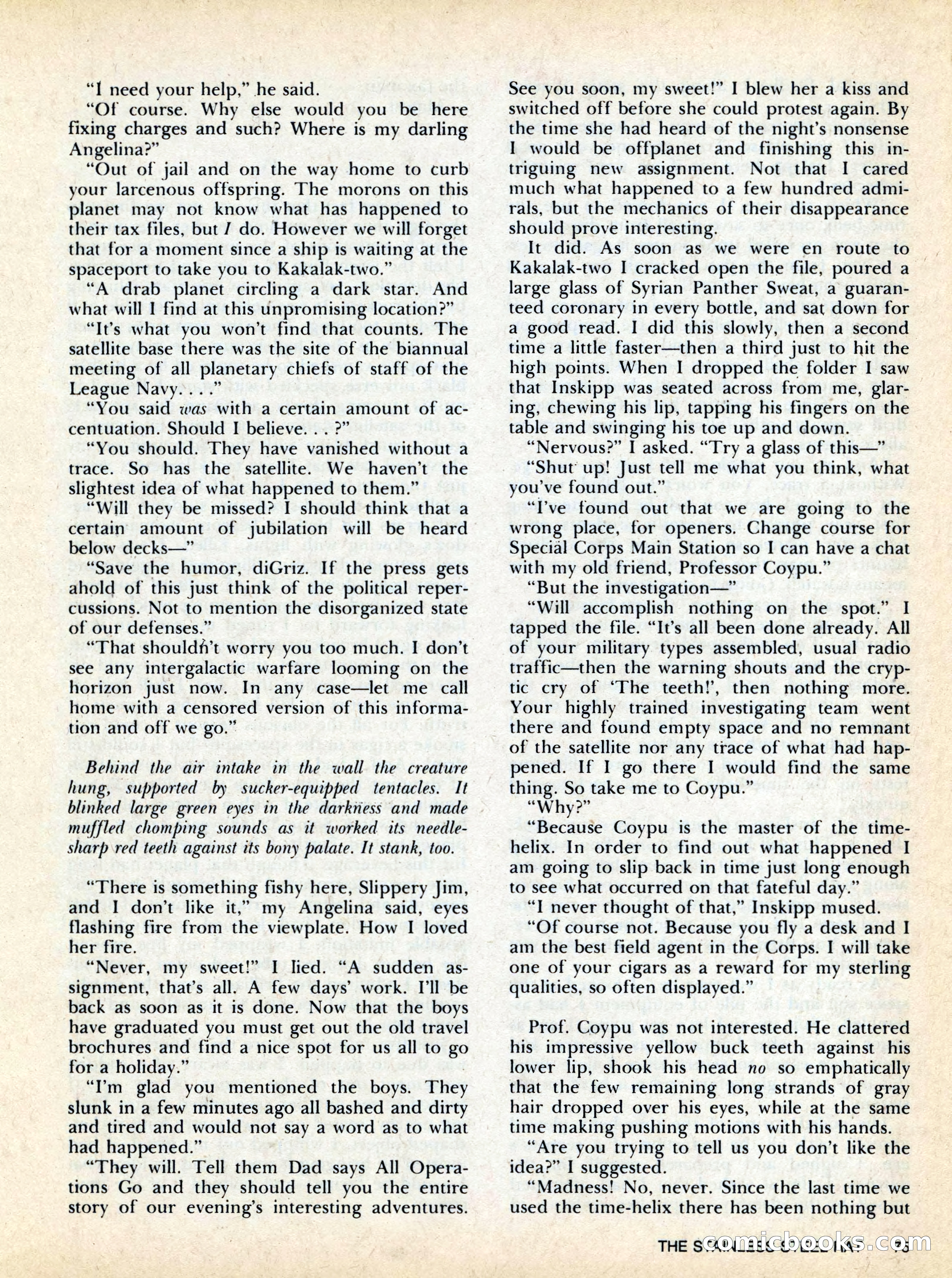 Asimov's SF Adventure Magazine, Fall 1978 — page 75 of 120