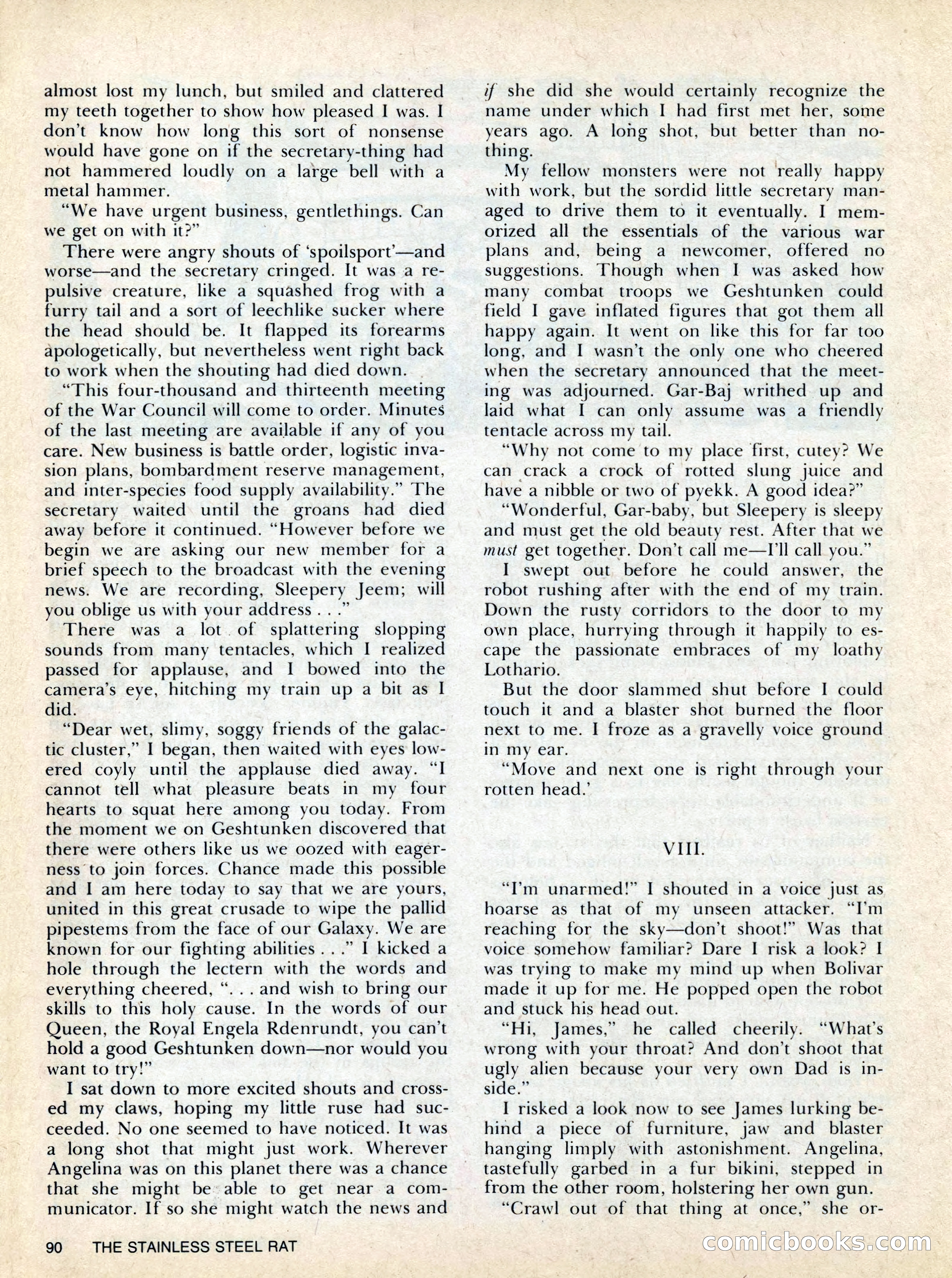 Asimov's SF Adventure Magazine, Fall 1978 — page 90 of 120