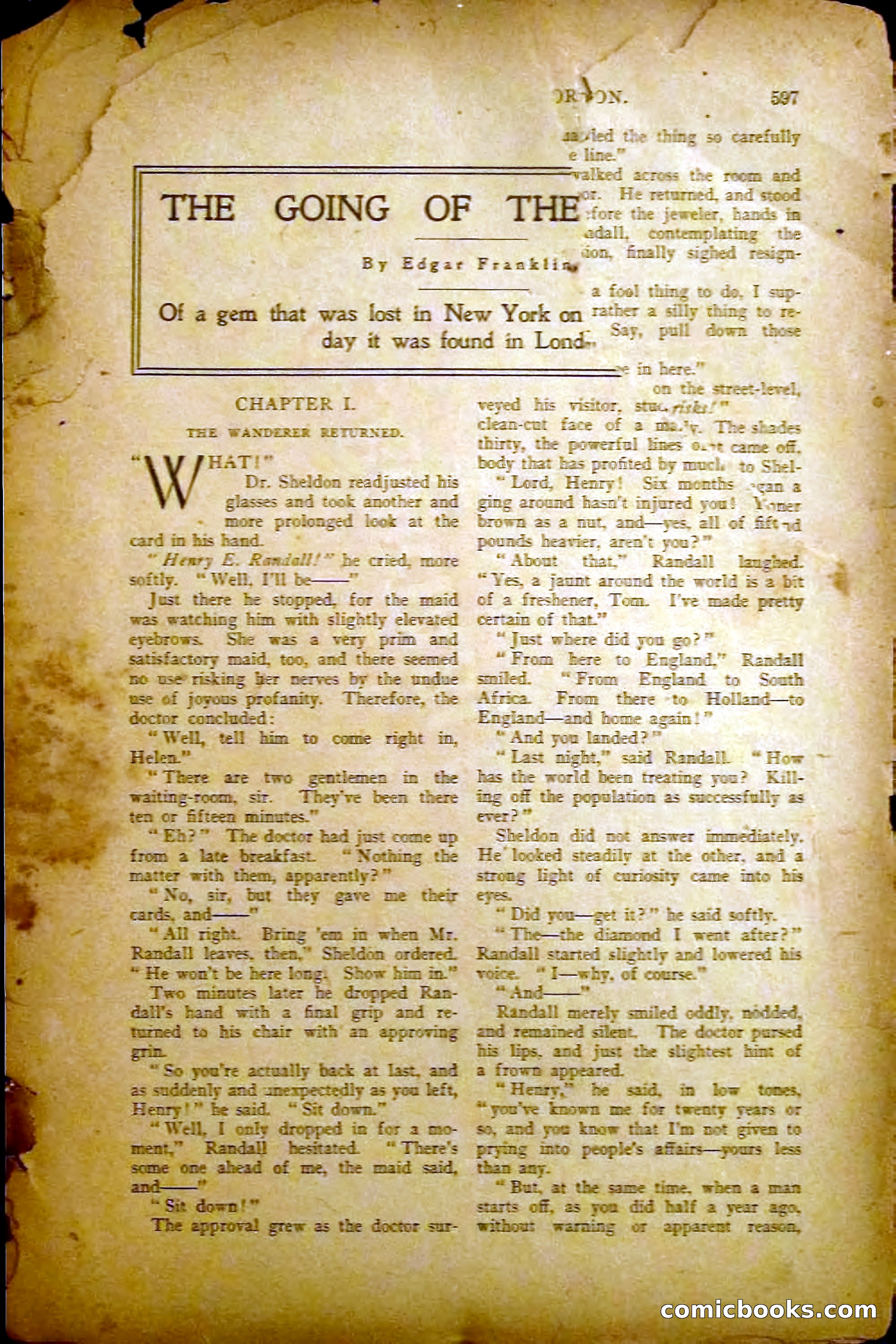 The All-Story Magazine, May 1907 — page 3 of 194