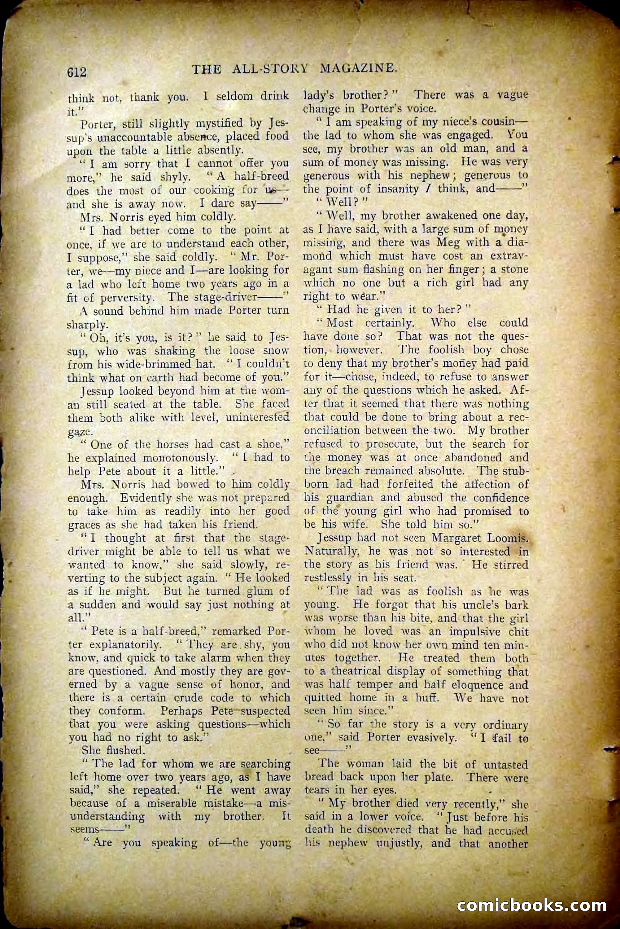The All-Story Magazine, May 1907 — page 20 of 194