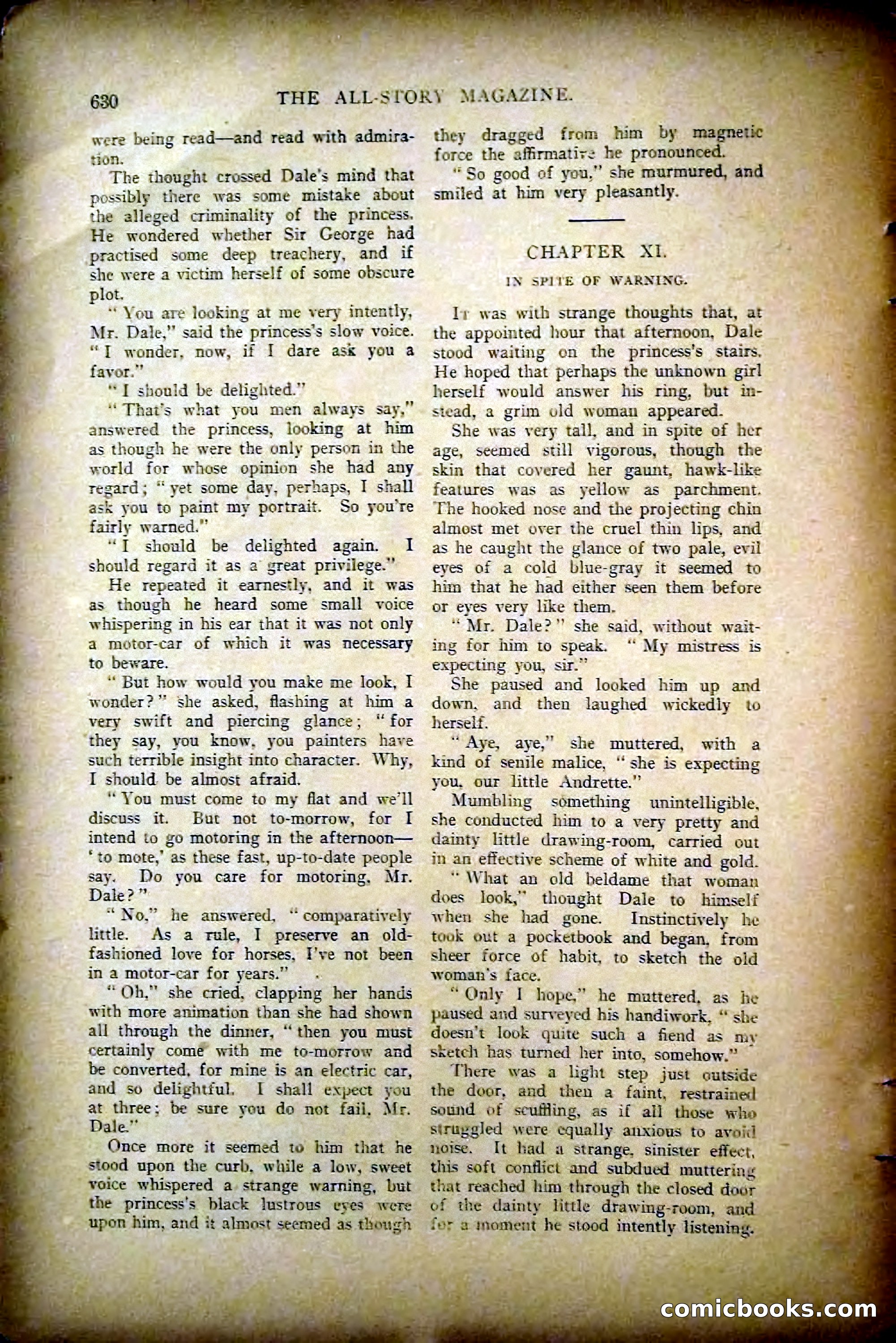 The All-Story Magazine, May 1907 — page 38 of 194