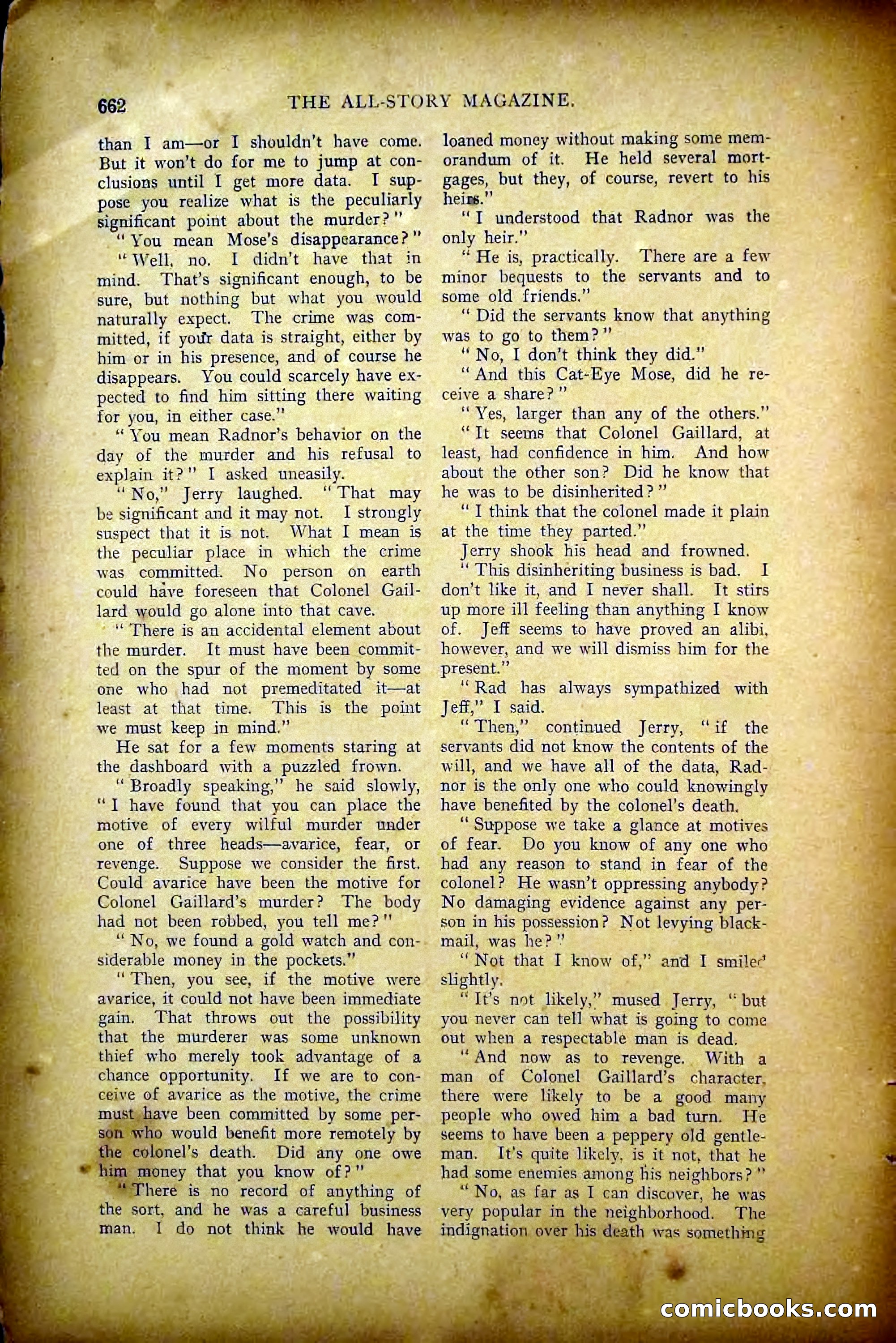 The All-Story Magazine, May 1907 — page 70 of 194