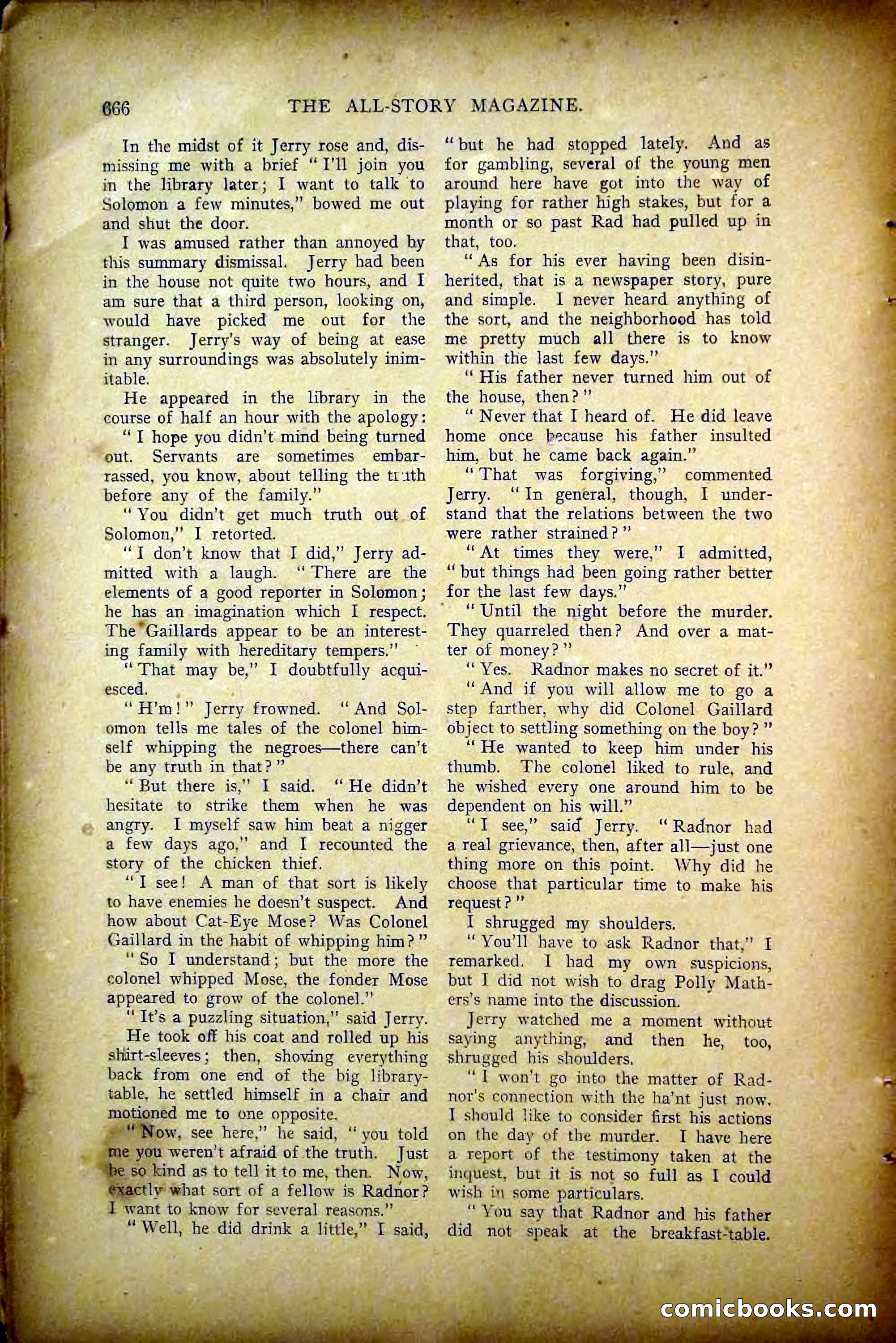 The All-Story Magazine, May 1907 — page 74 of 194