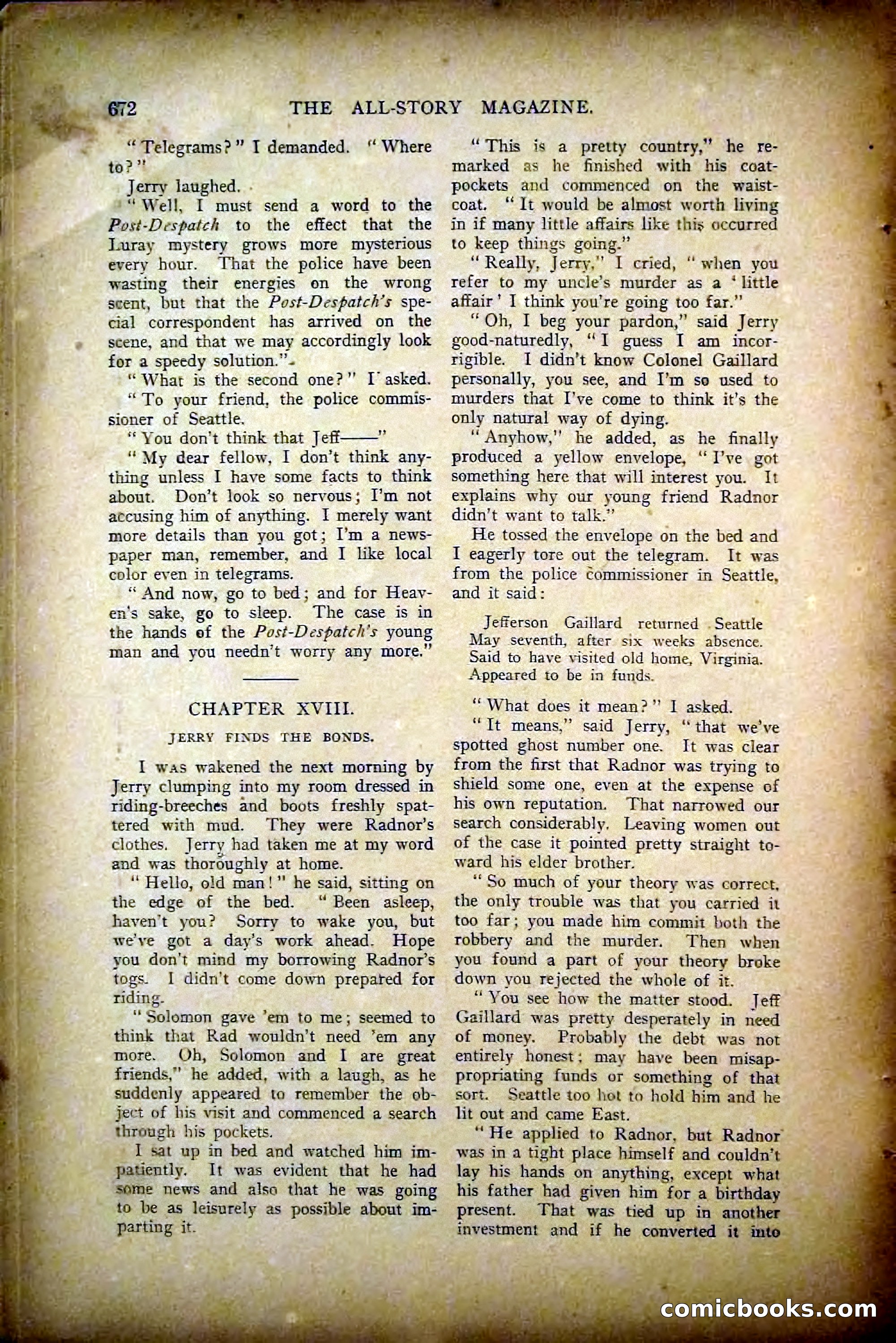 The All-Story Magazine, May 1907 — page 80 of 194