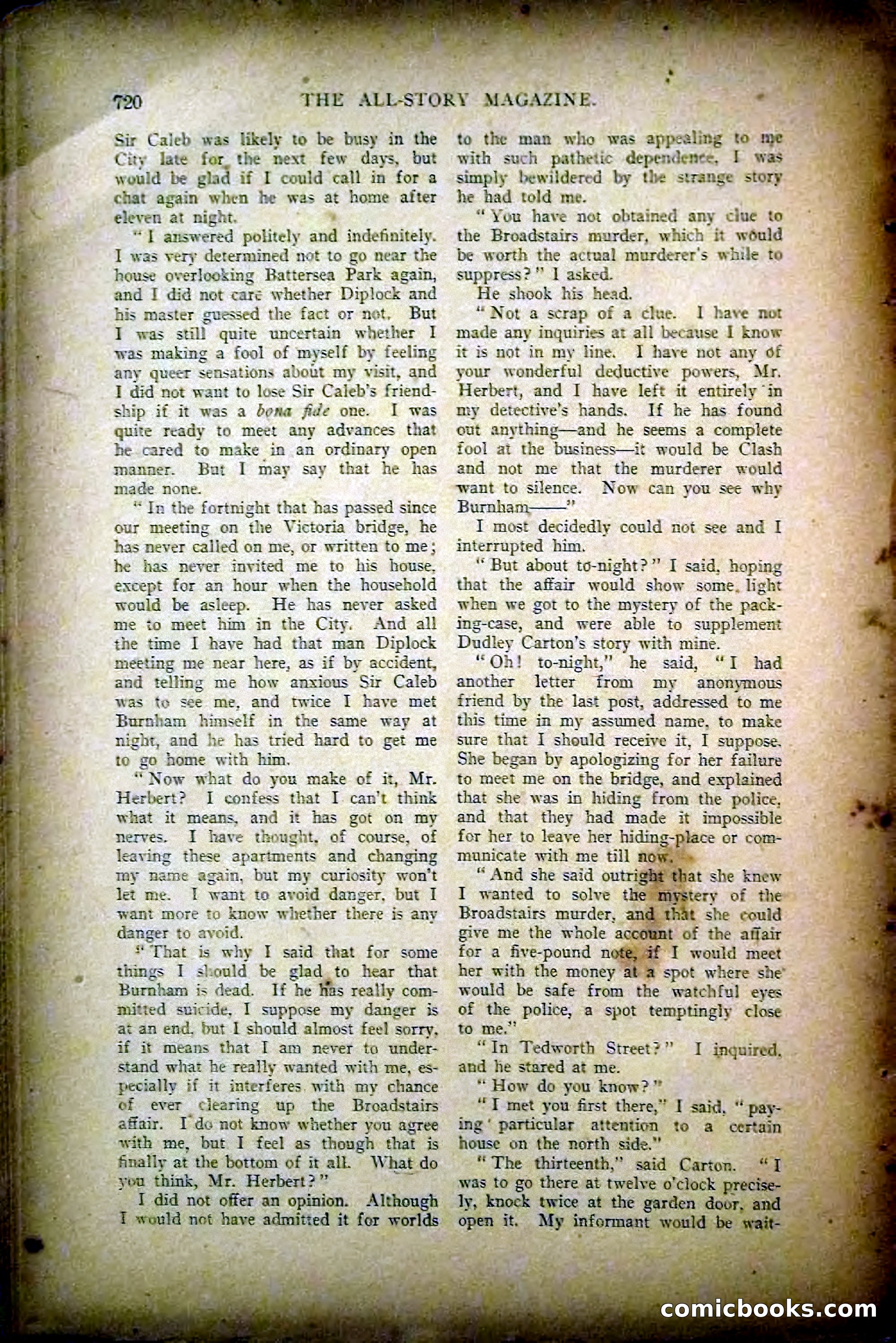 The All-Story Magazine, May 1907 — page 128 of 194