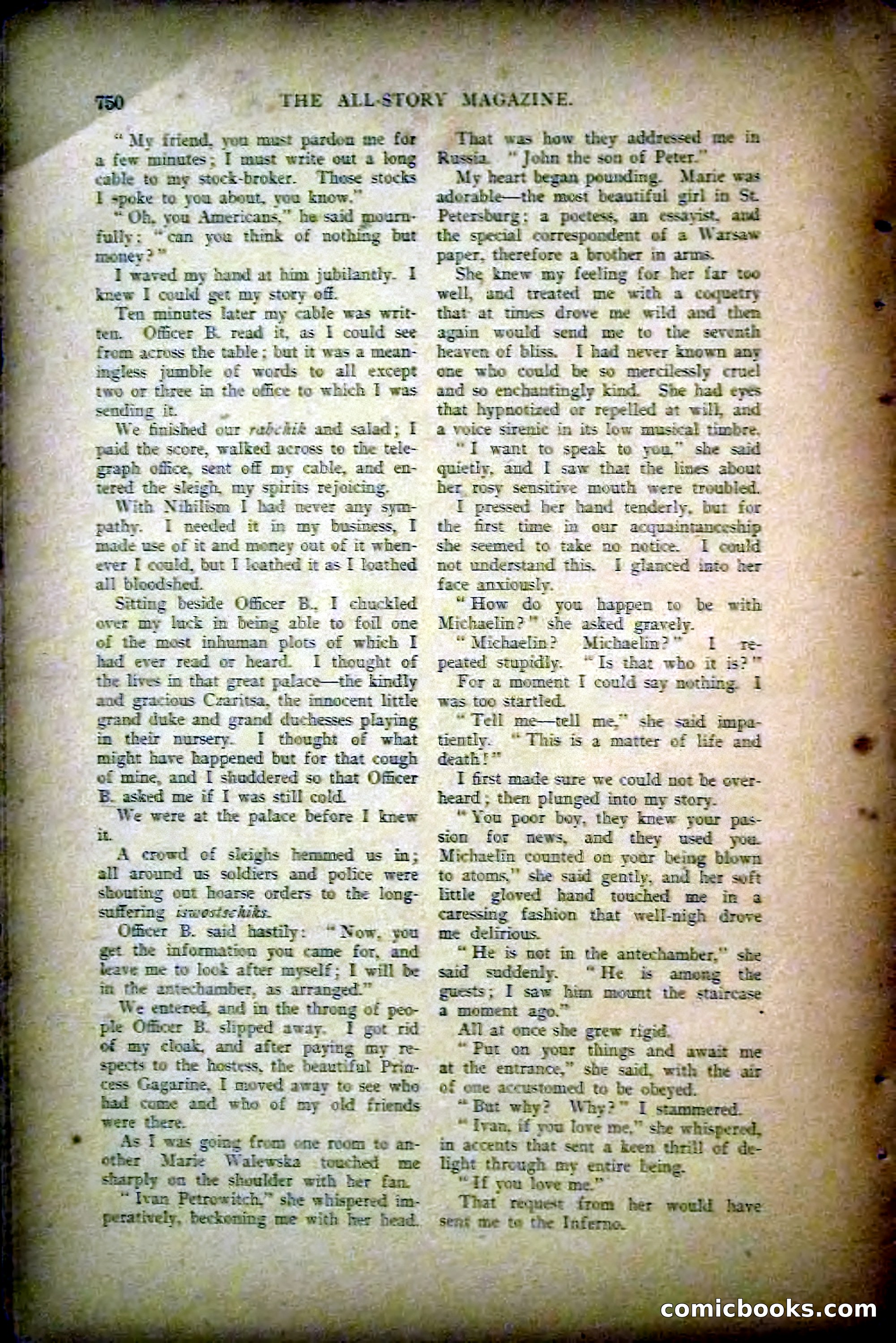 The All-Story Magazine, May 1907 — page 158 of 194