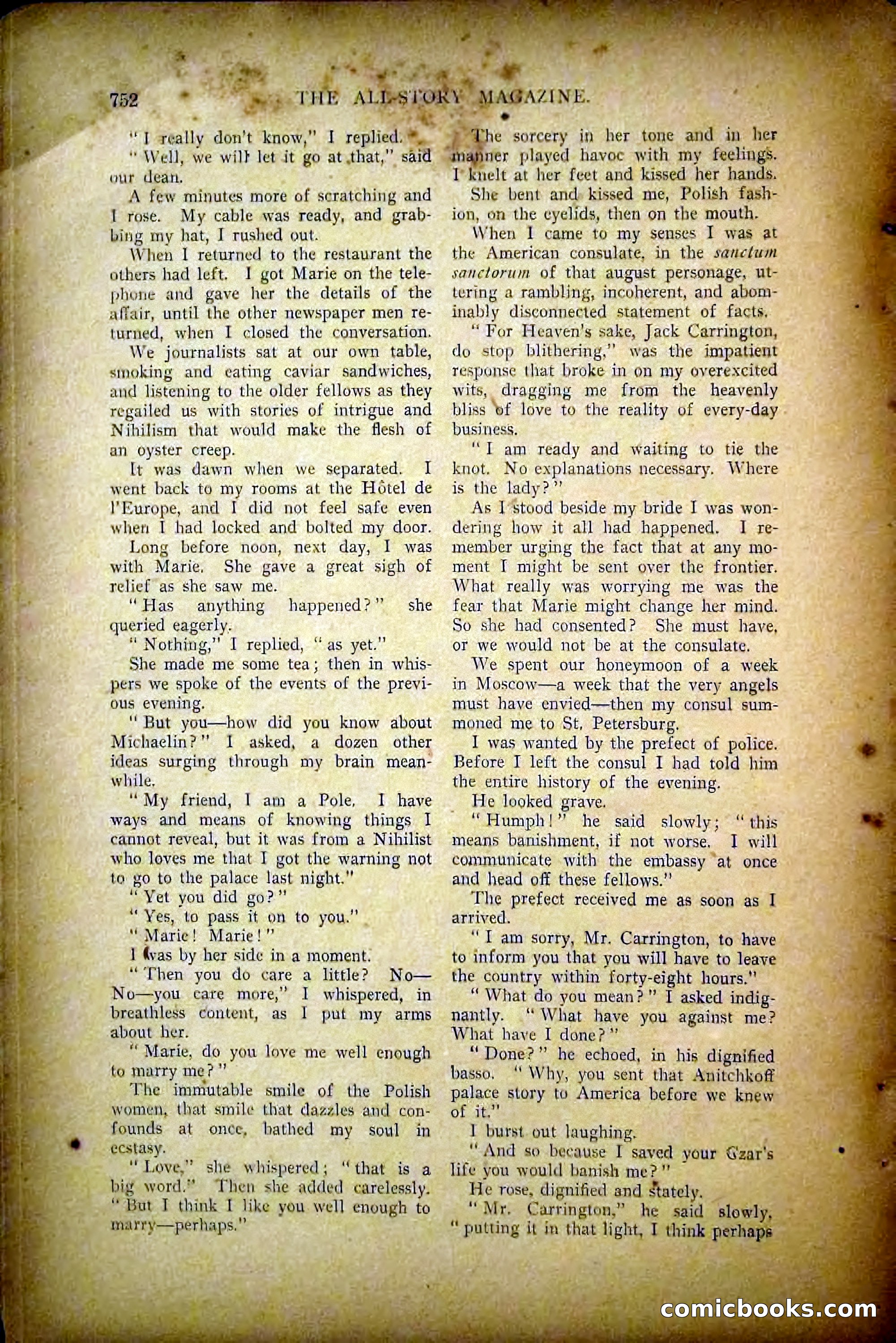 The All-Story Magazine, May 1907 — page 160 of 194