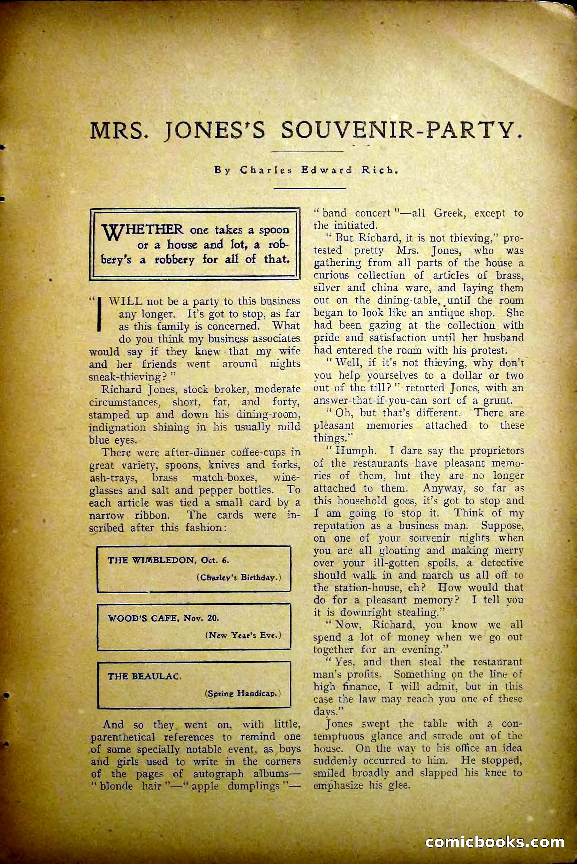 The All-Story Magazine, May 1907 — page 167 of 194
