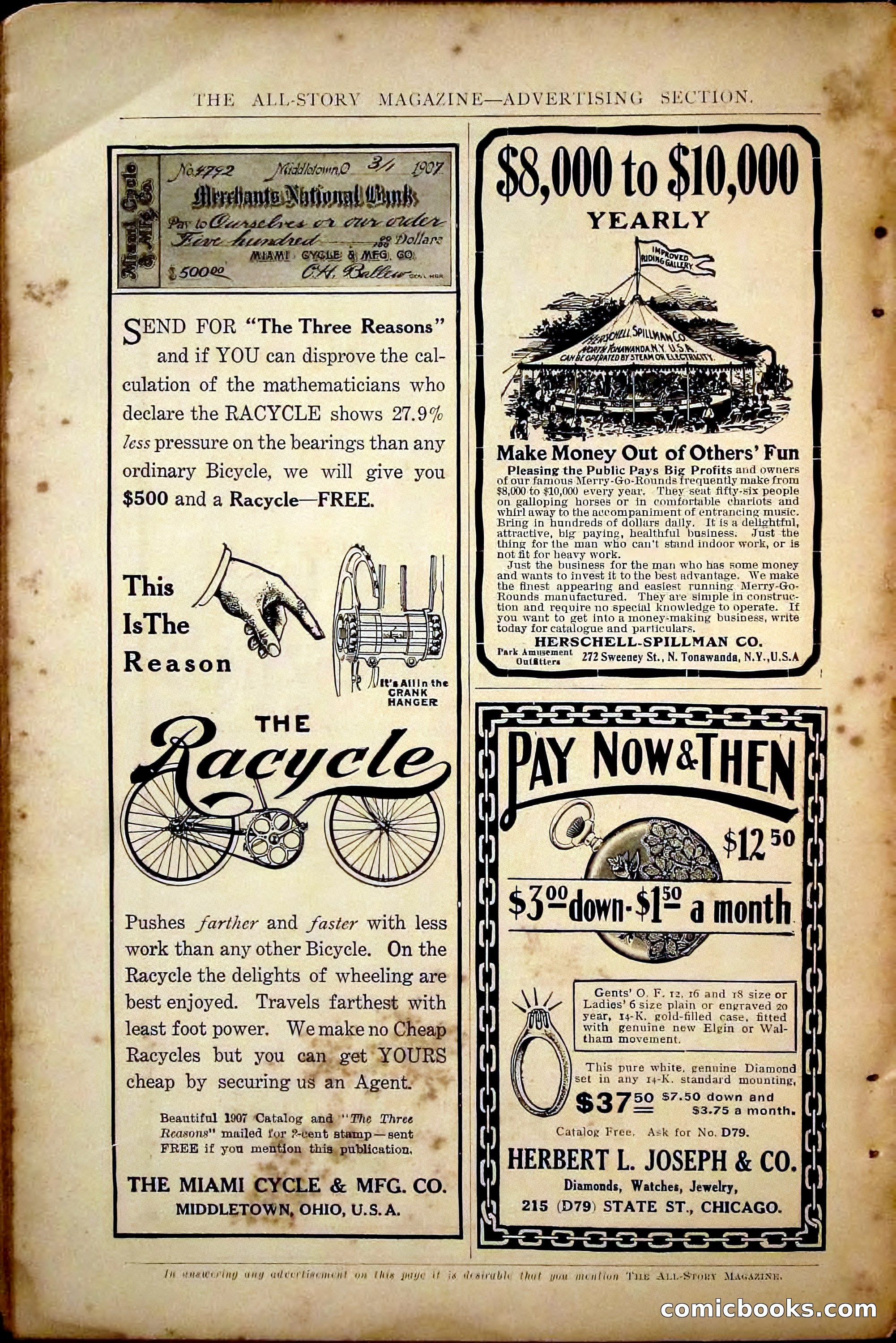 The All-Story Magazine, May 1907 — page 178 of 194