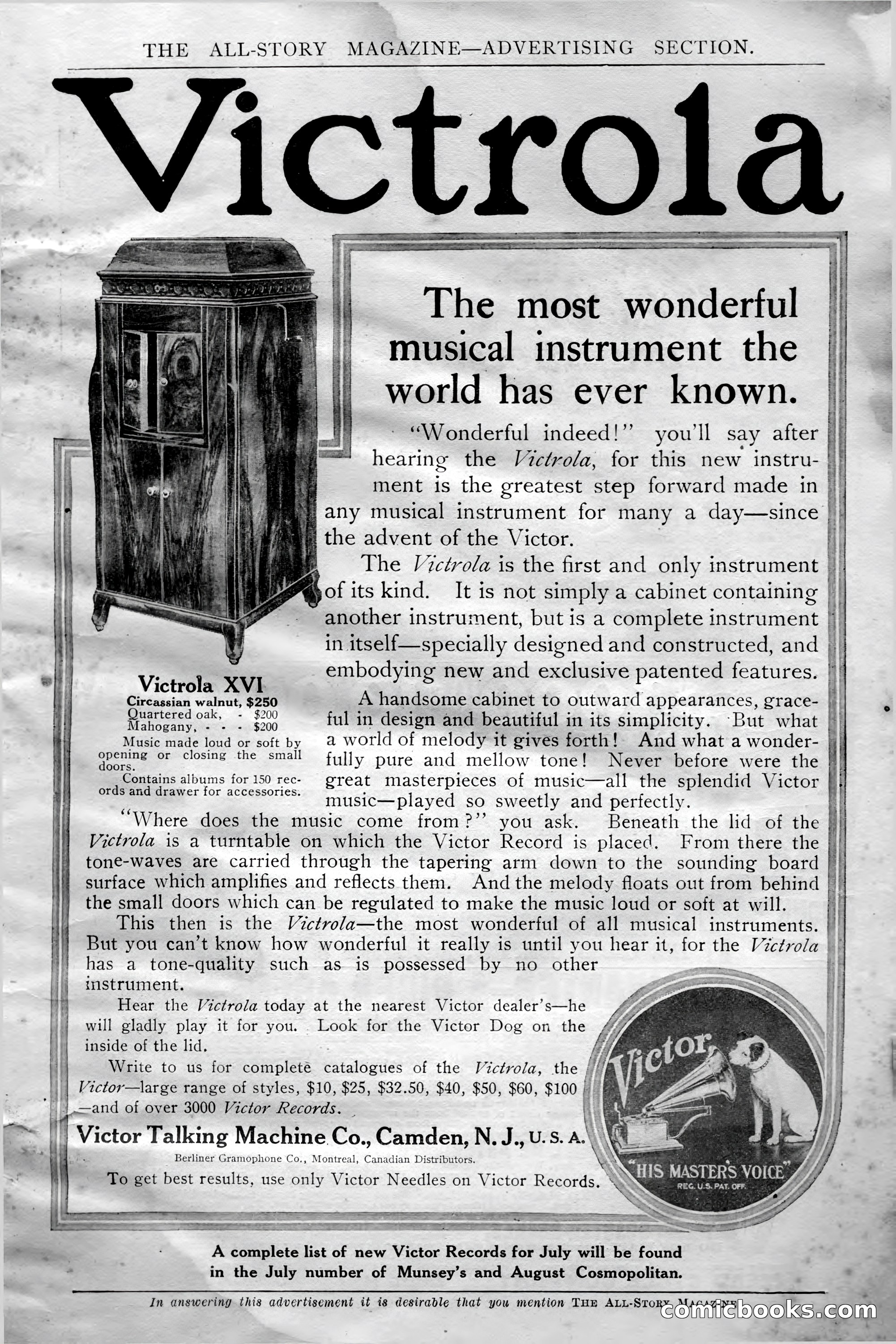 The All-Story Magazine, Aug 1909 — page 3 of 210
