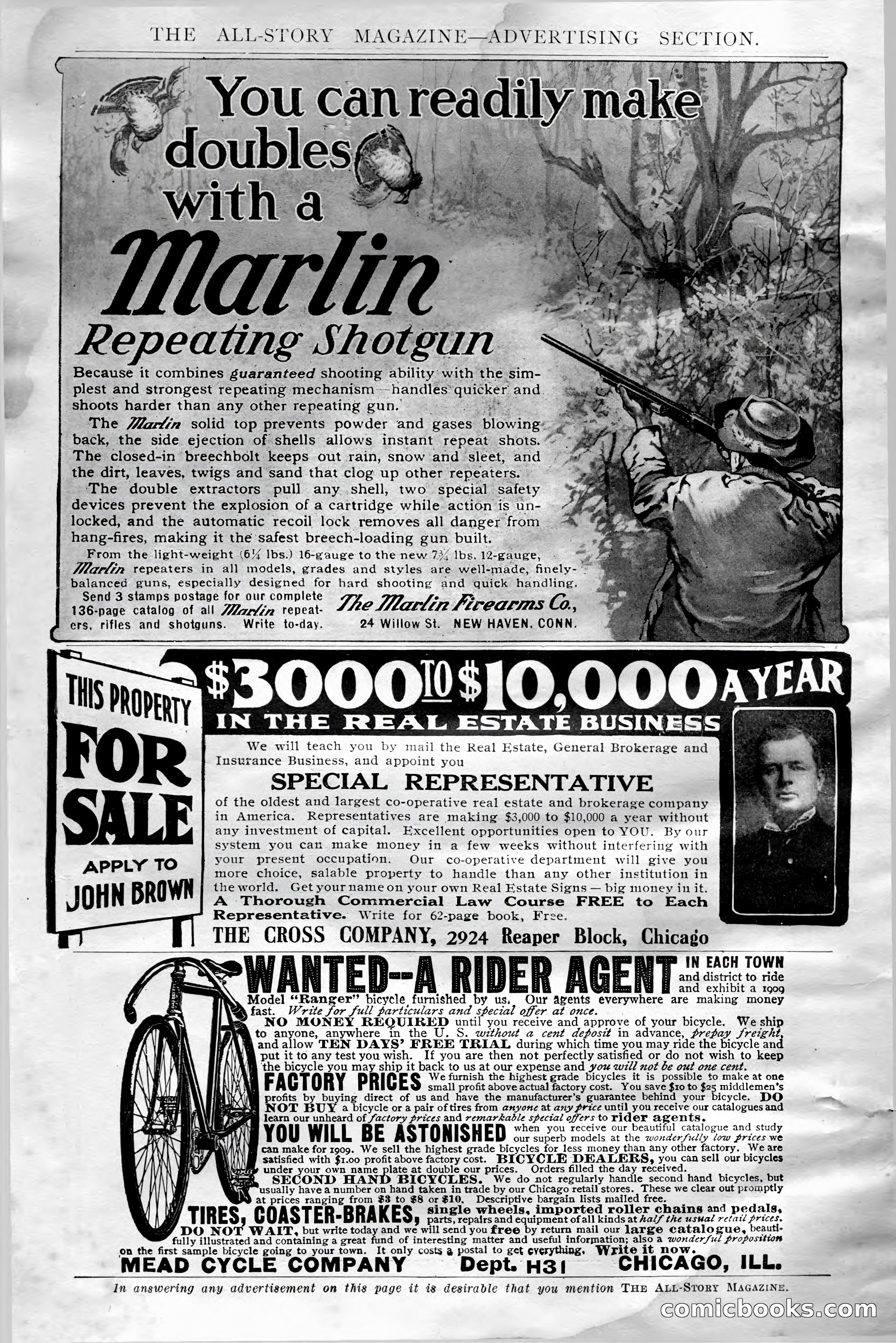 The All-Story Magazine, Aug 1909 — page 4 of 210