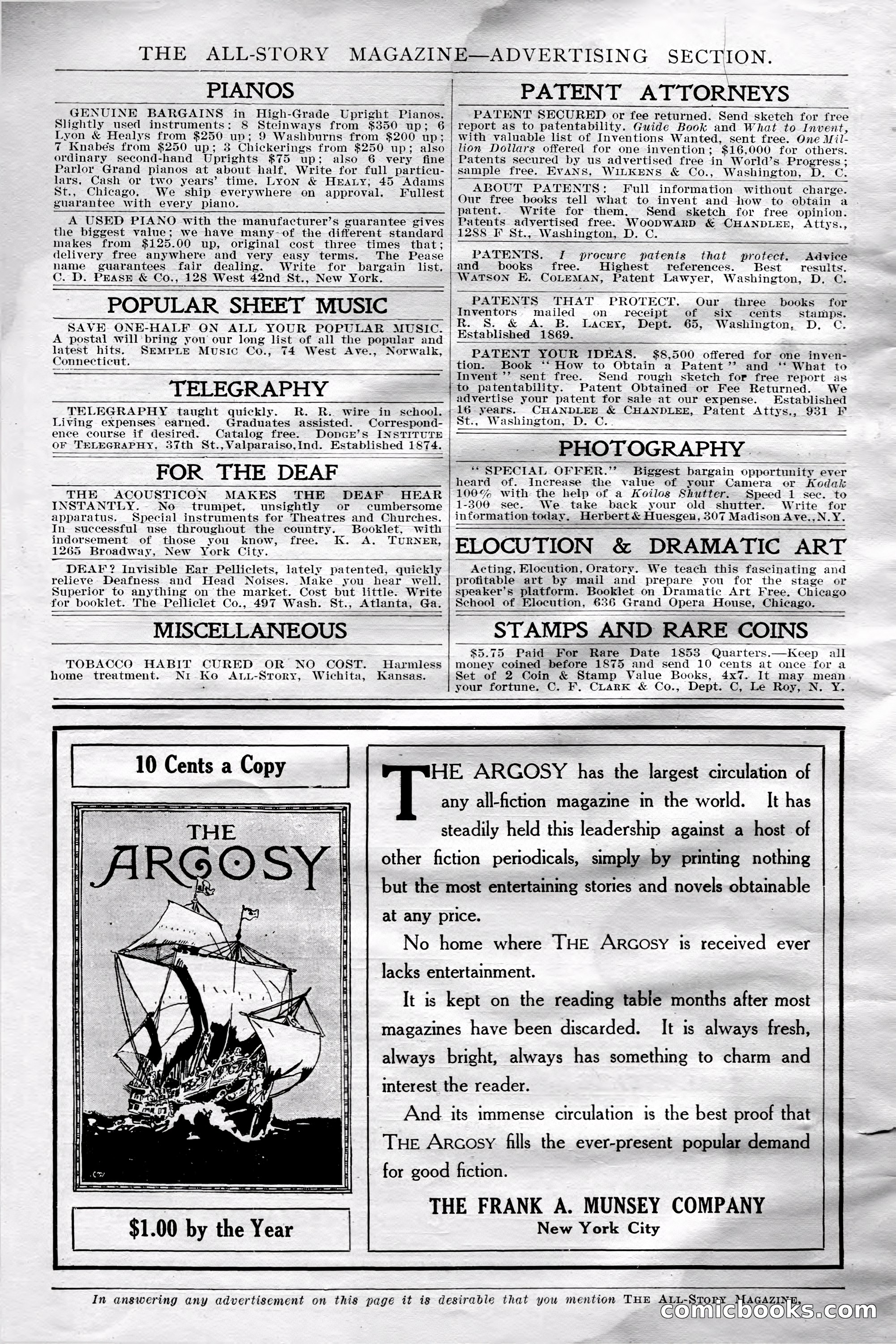 The All-Story Magazine, Aug 1909 — page 8 of 210