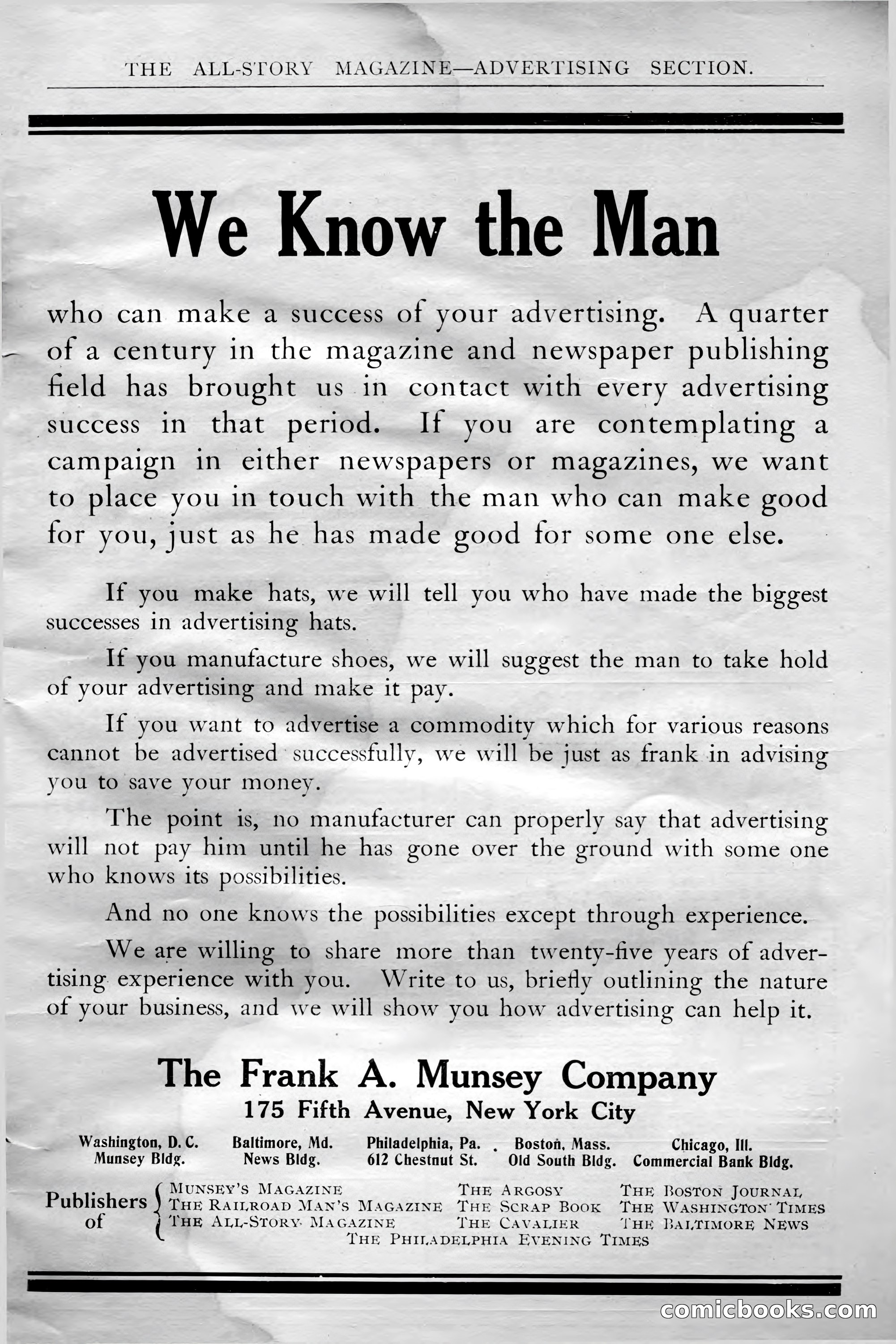 The All-Story Magazine, Aug 1909 — page 9 of 210