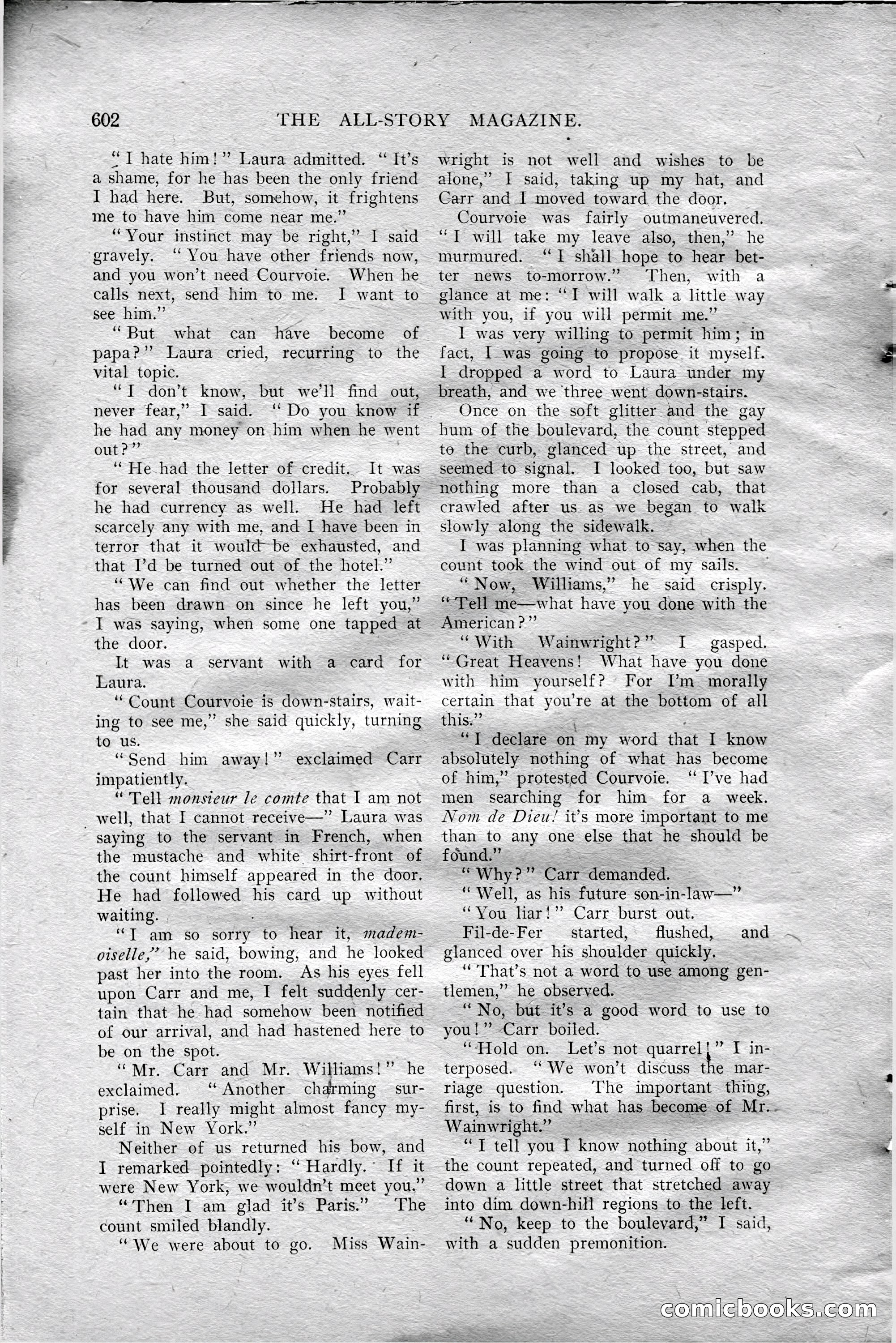 The All-Story Magazine, Aug 1909 — page 36 of 210