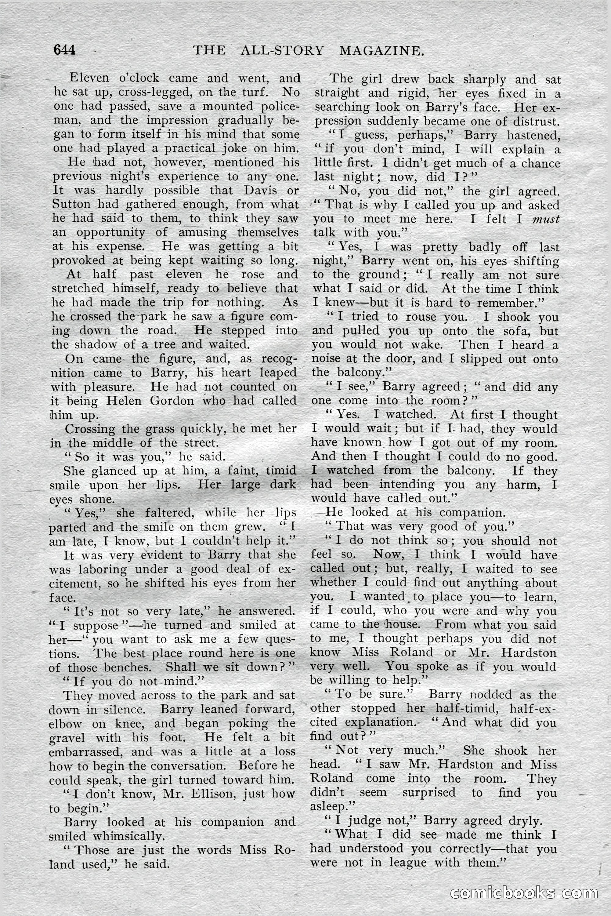 The All-Story Magazine, Aug 1909 — page 78 of 210