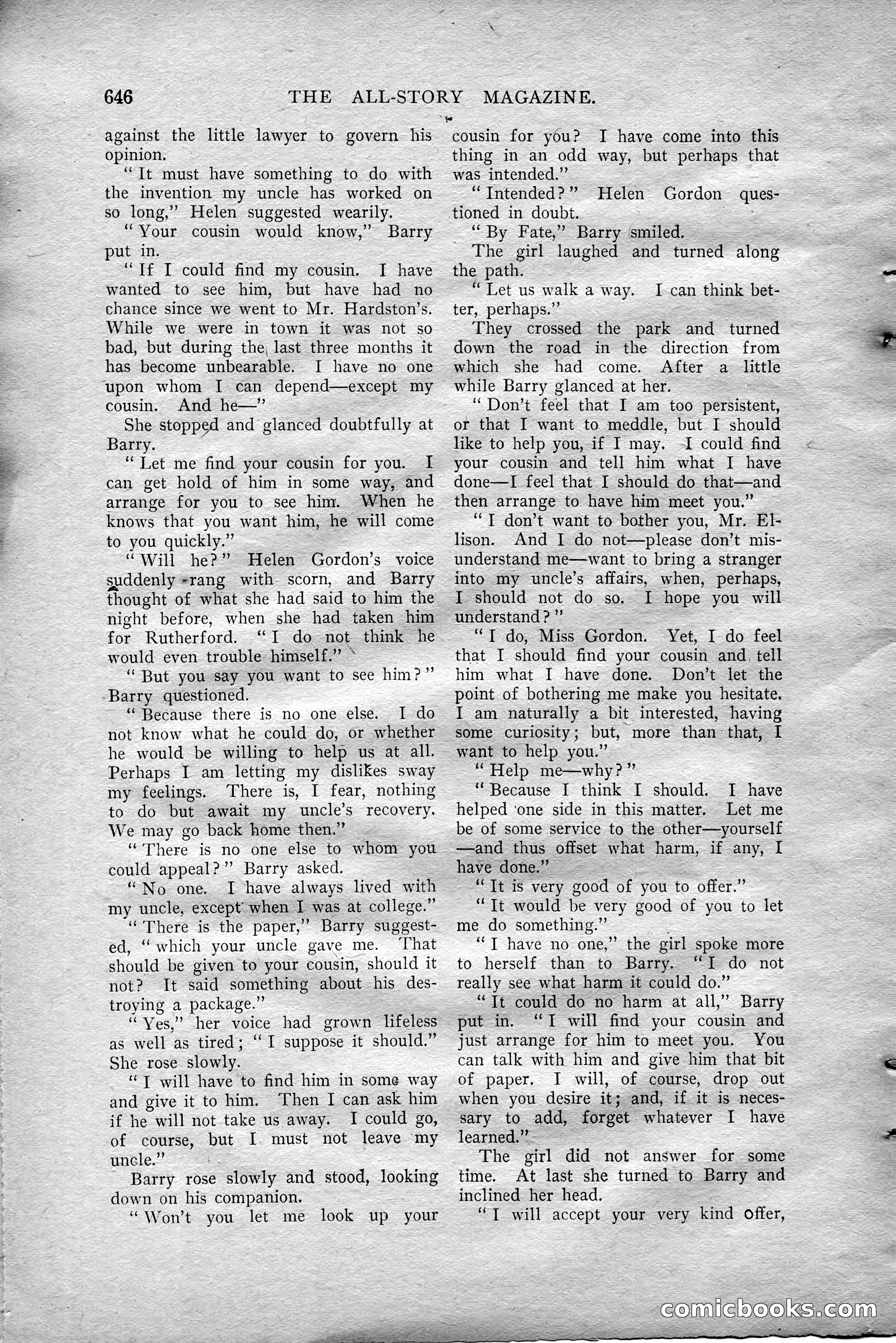 The All-Story Magazine, Aug 1909 — page 80 of 210