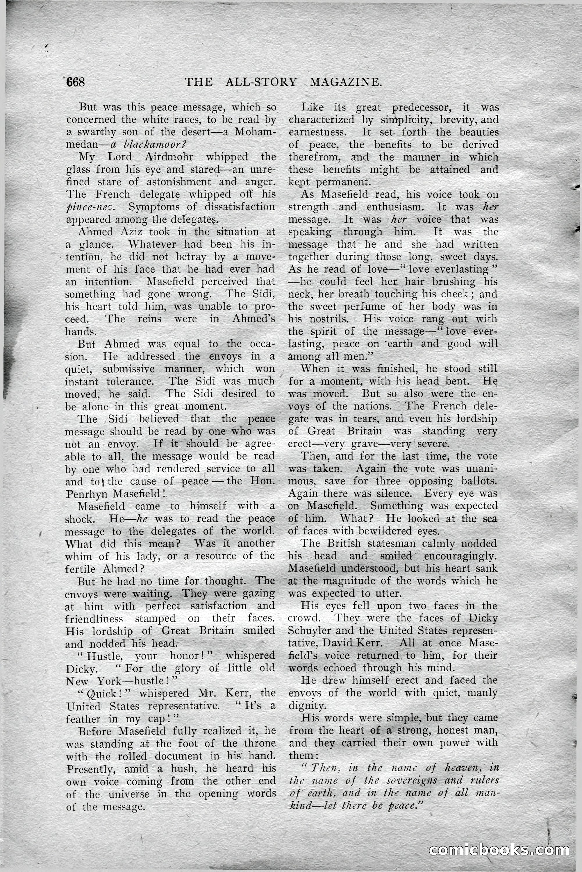 The All-Story Magazine, Aug 1909 — page 102 of 210