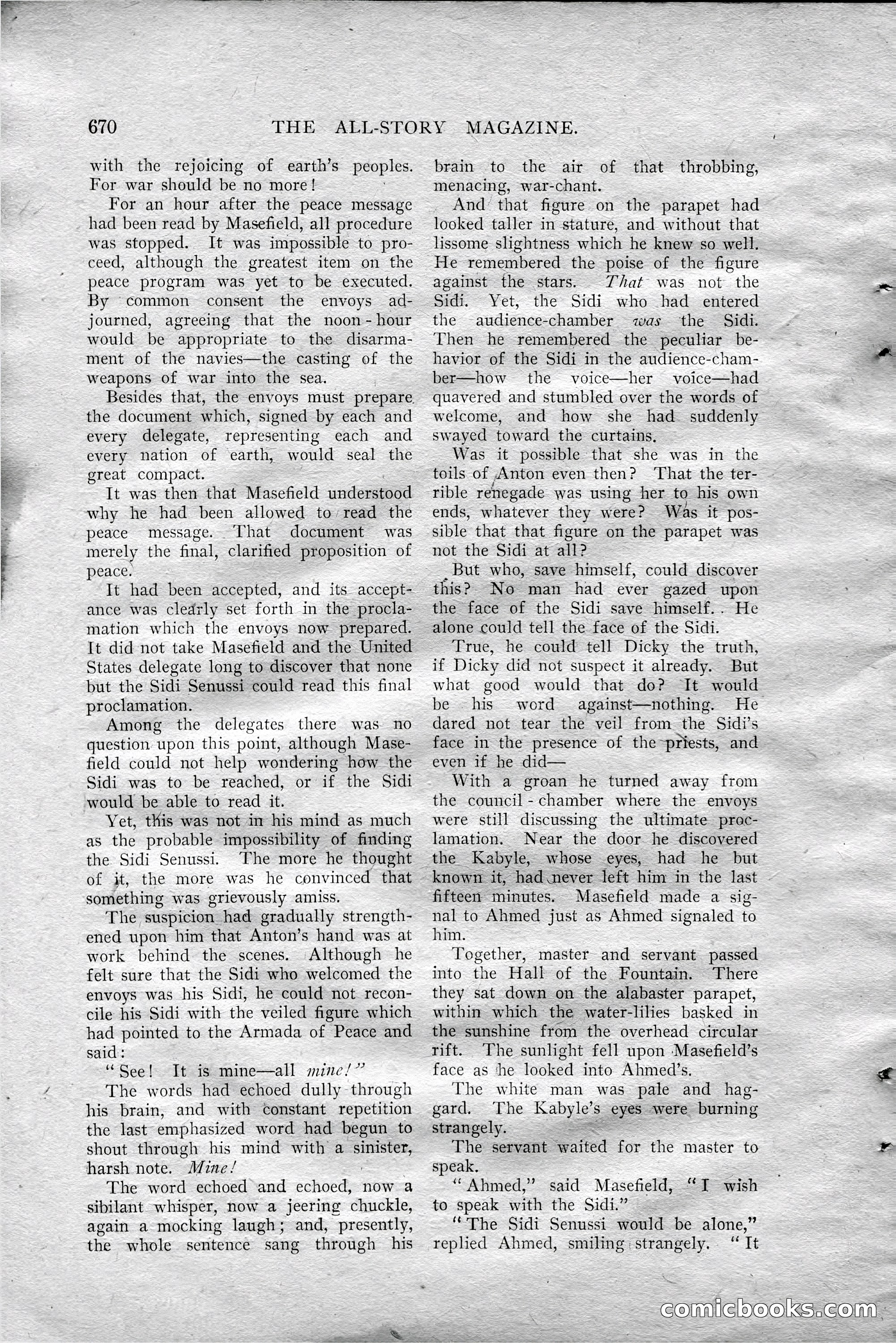 The All-Story Magazine, Aug 1909 — page 104 of 210