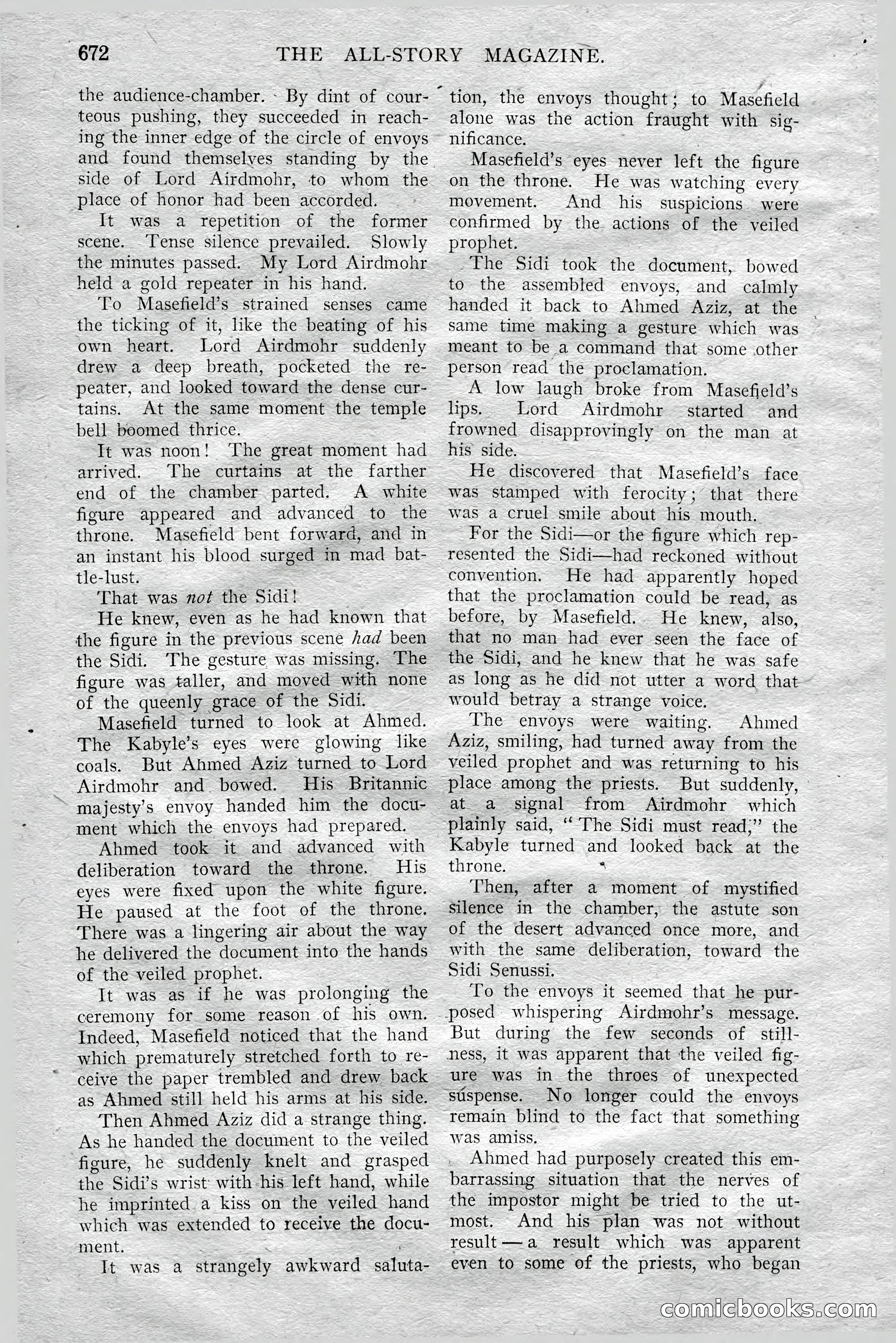 The All-Story Magazine, Aug 1909 — page 106 of 210