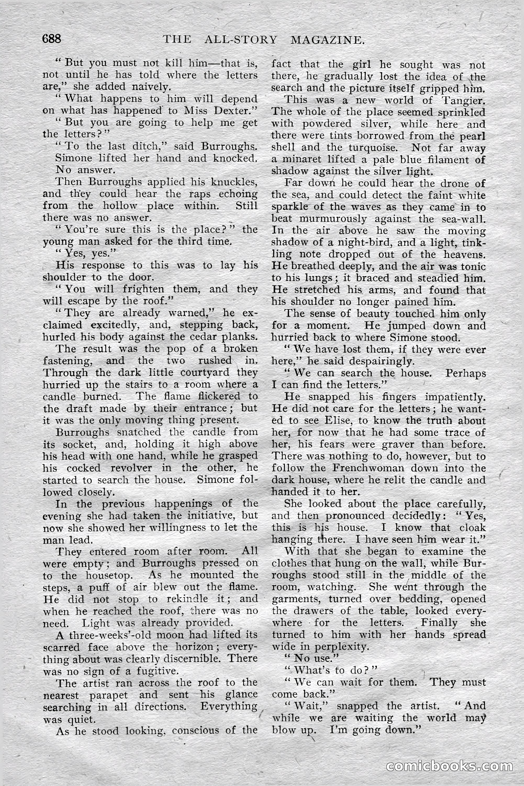 The All-Story Magazine, Aug 1909 — page 122 of 210